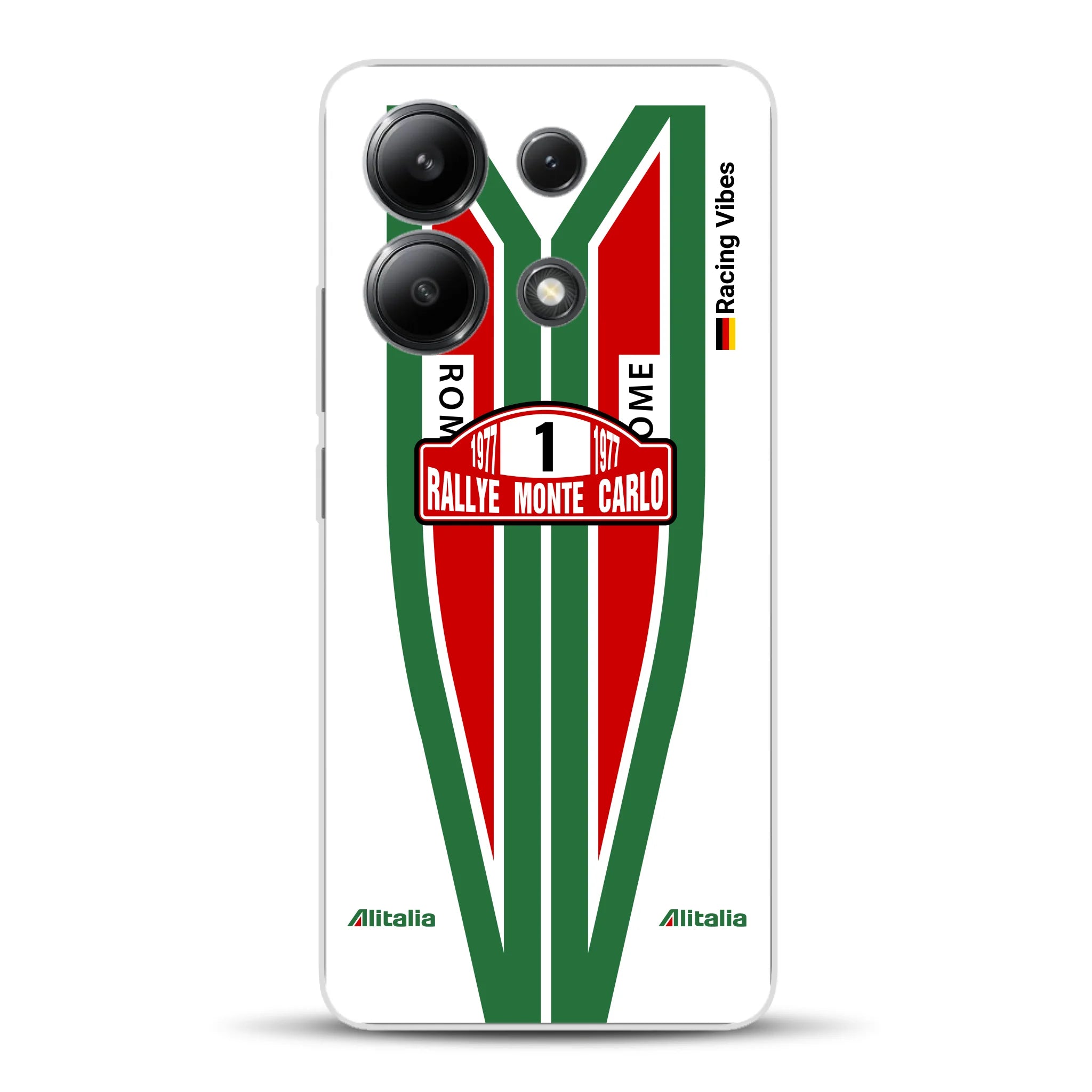 Lancia Stratos Alitalia 1977 Livery - Housse de téléphone portable personnalisée pour Xiaomi