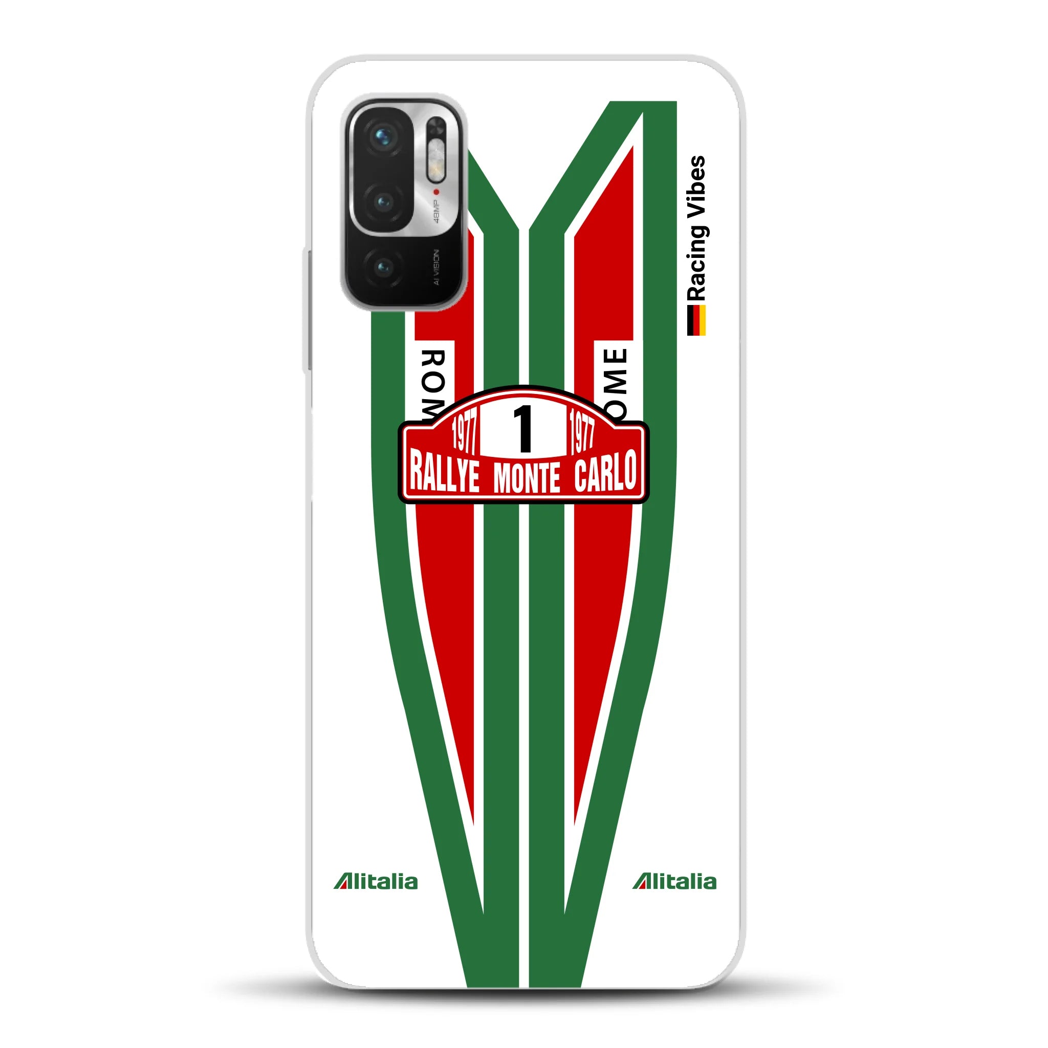 Lancia Stratos Alitalia 1977 Livery - Housse de téléphone portable personnalisée pour Xiaomi
