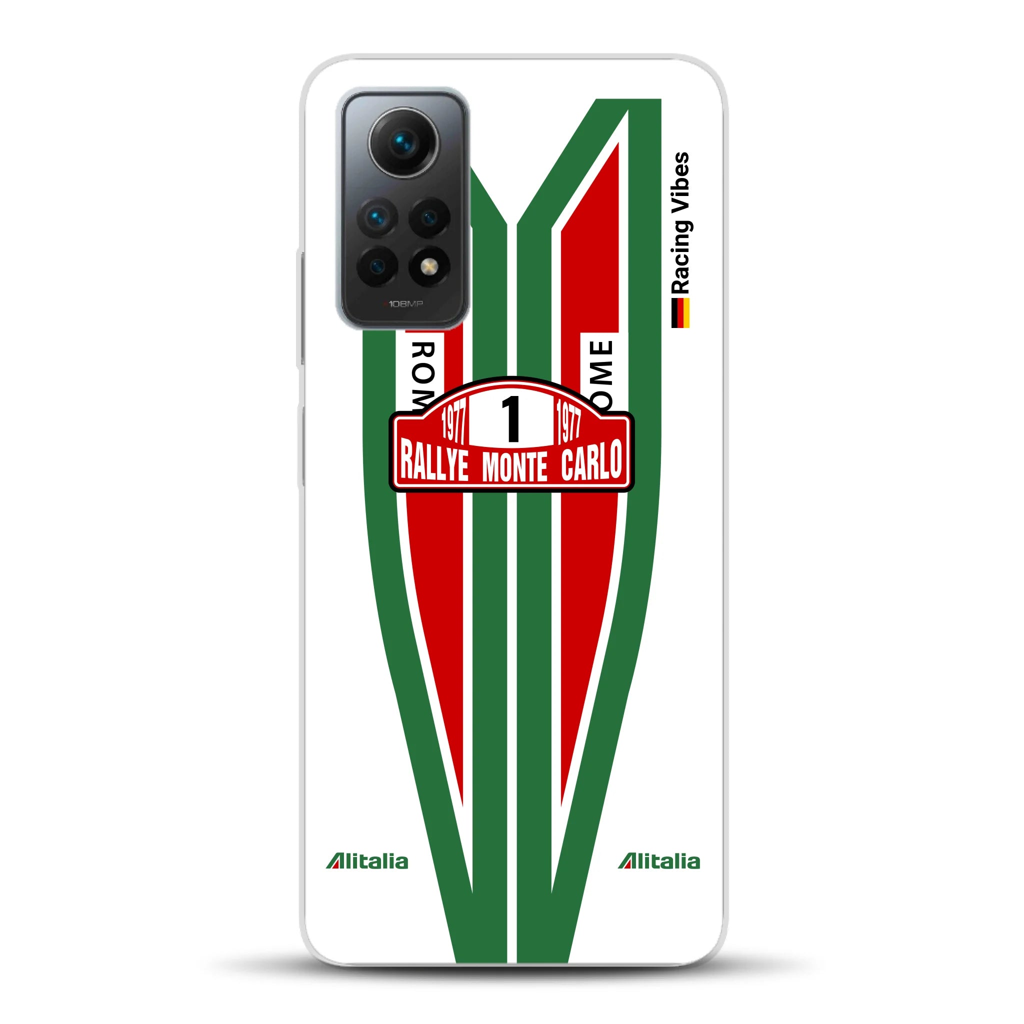 Lancia Stratos Alitalia 1977 Livery - Housse de téléphone portable personnalisée pour Xiaomi