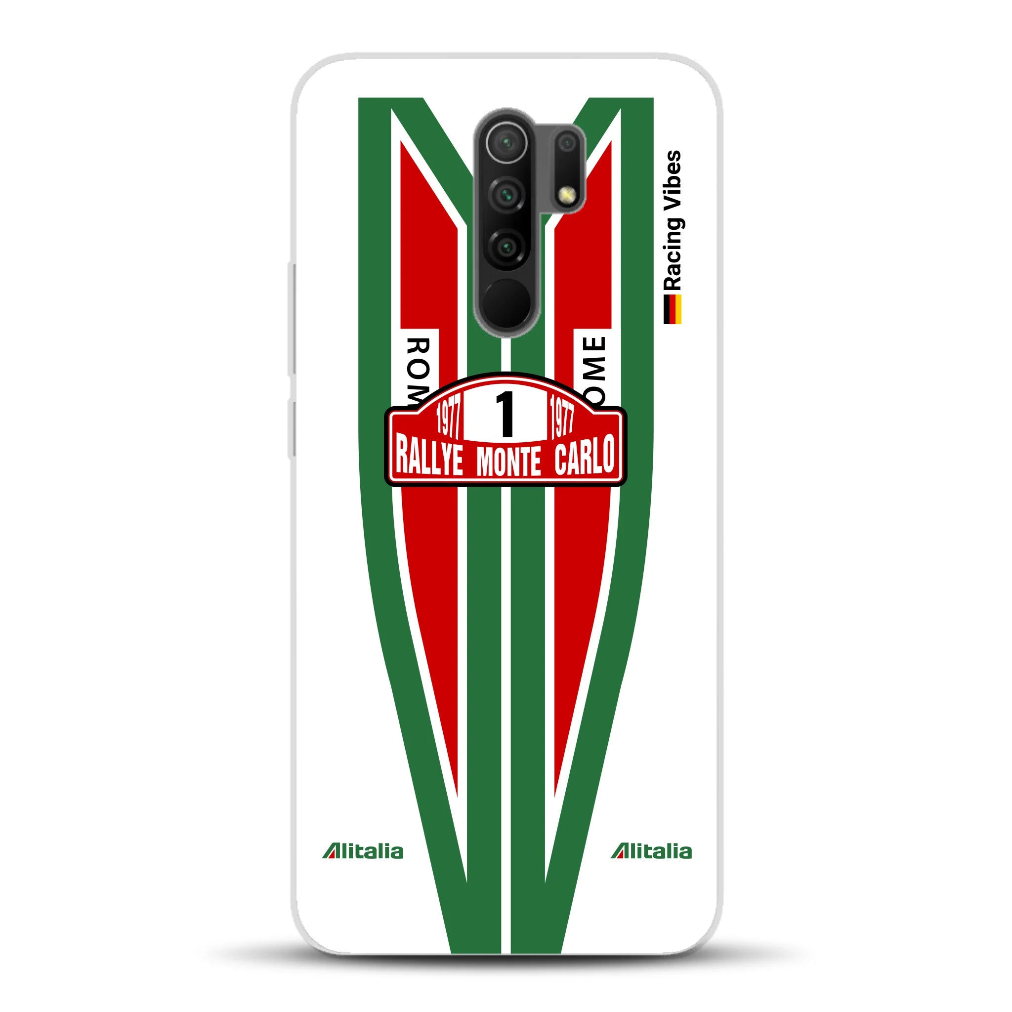 Lancia Stratos Alitalia 1977 Livery - Housse de téléphone portable personnalisée pour Xiaomi