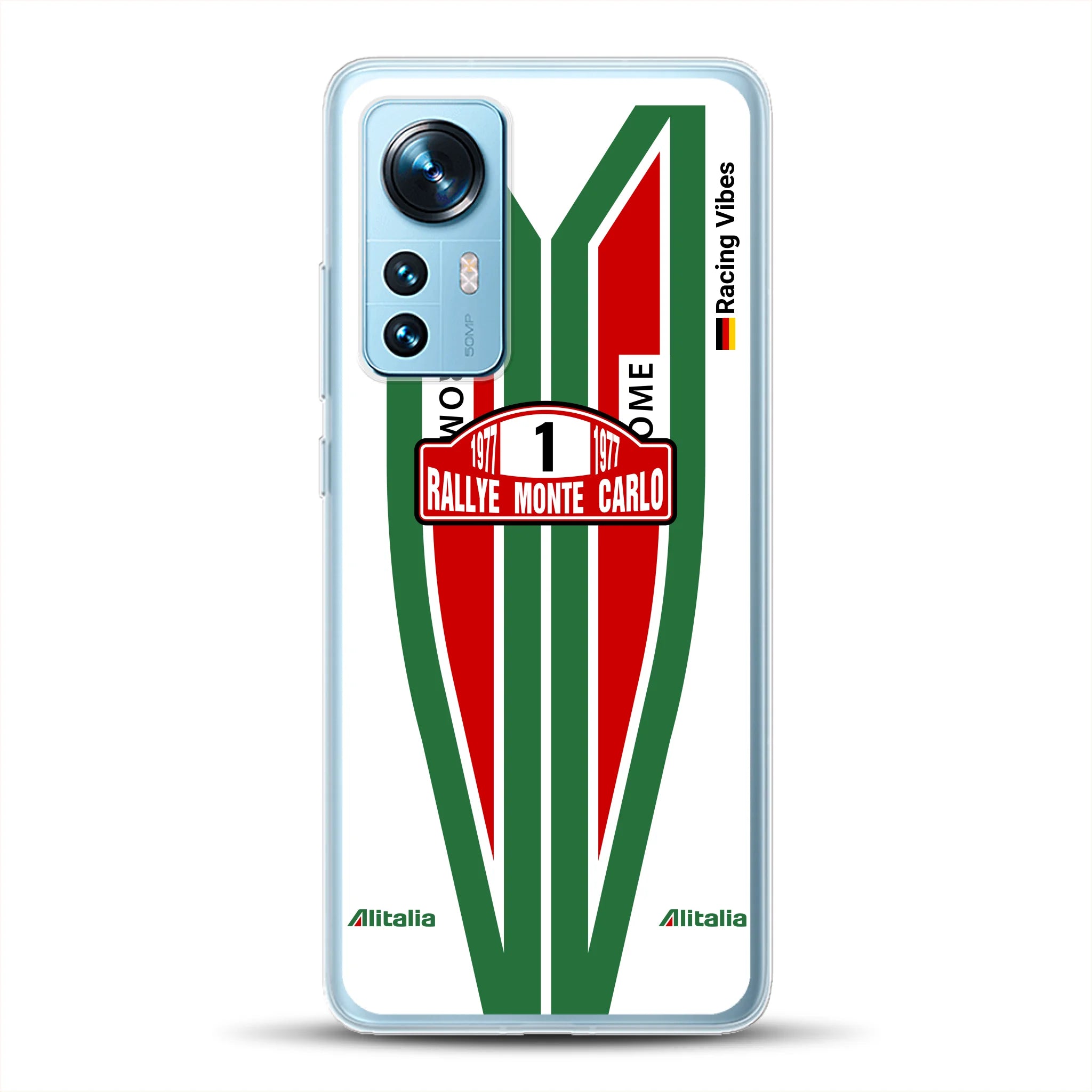 Lancia Stratos Alitalia 1977 Livery - Housse de téléphone portable personnalisée pour Xiaomi