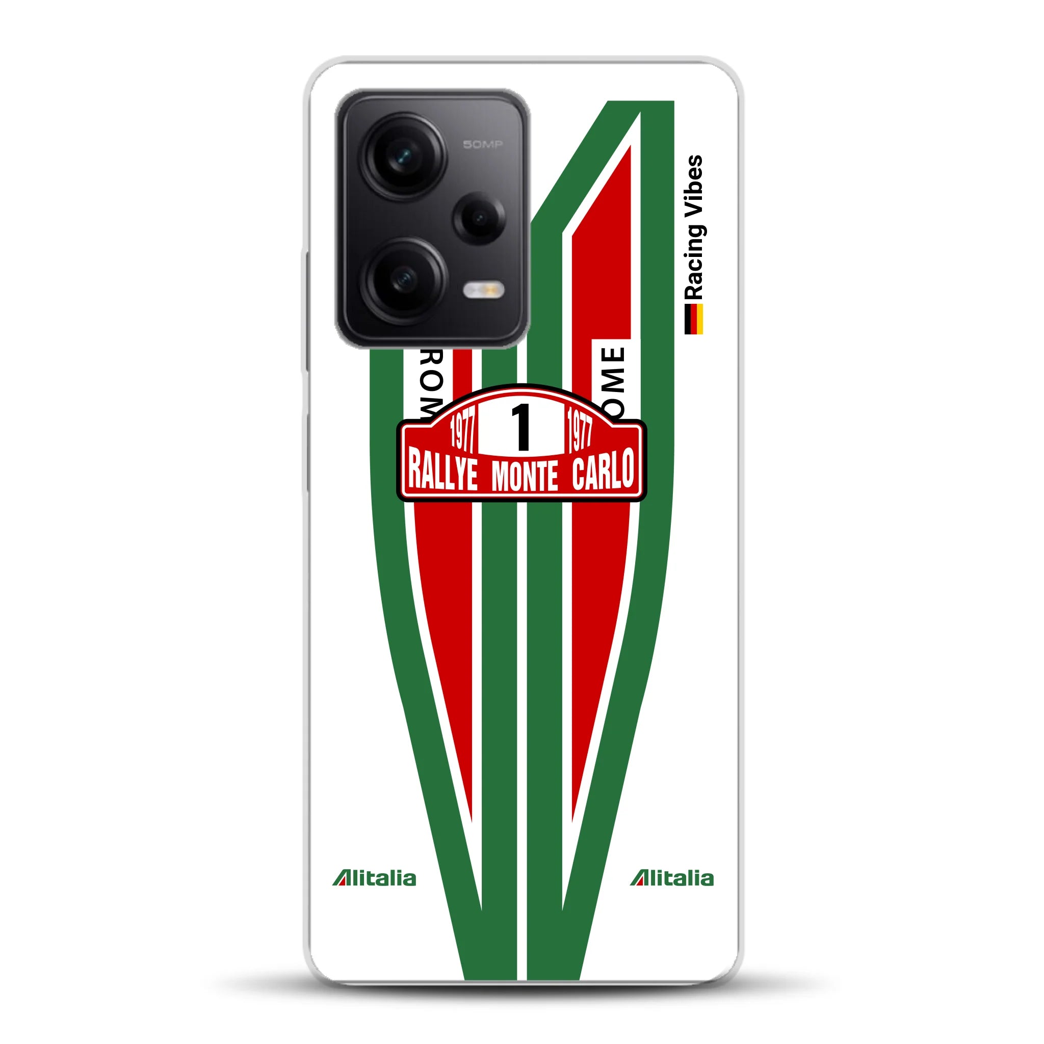 Lancia Stratos Alitalia 1977 Livery - Housse de téléphone portable personnalisée pour Xiaomi