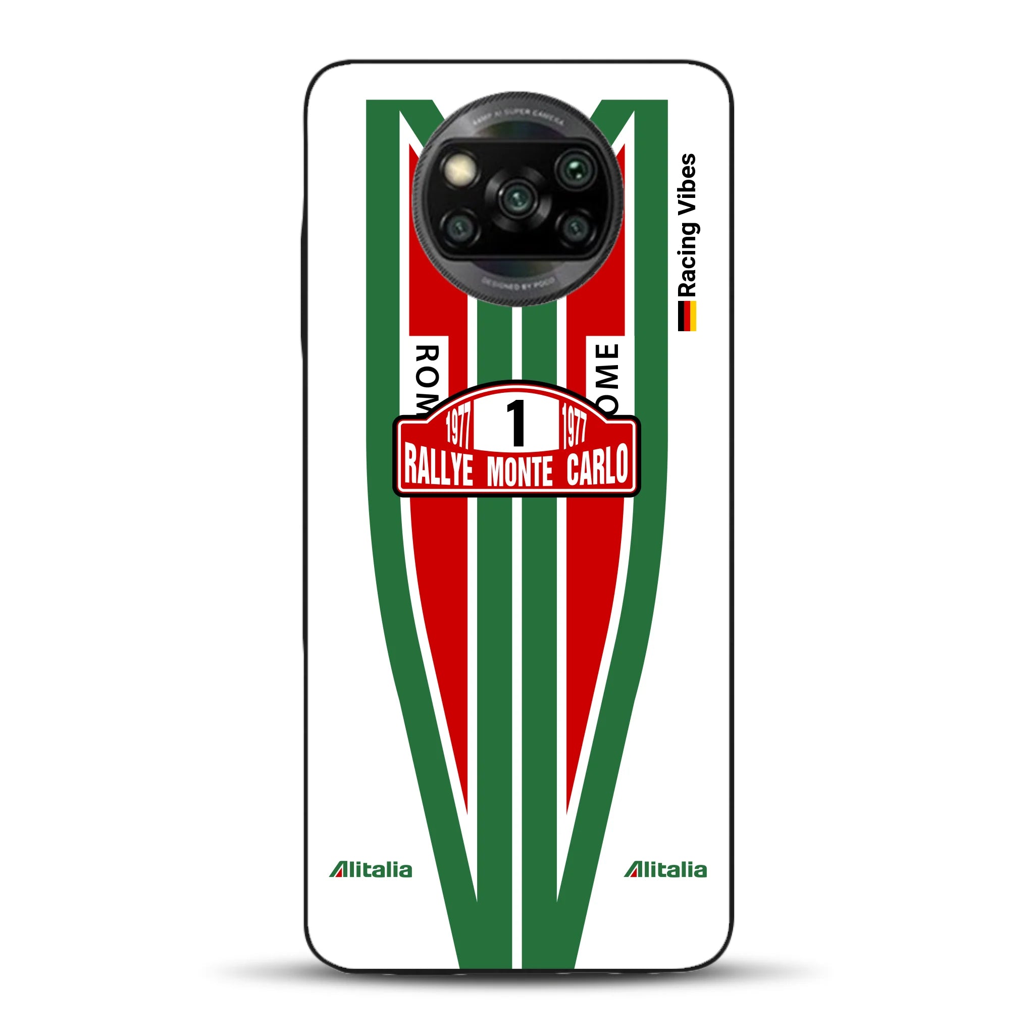 Lancia Stratos Alitalia 1977 Livery - Housse de téléphone portable personnalisée pour Xiaomi
