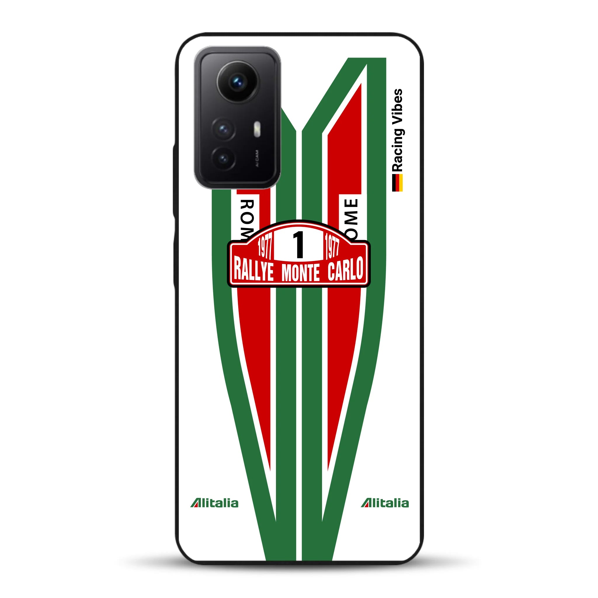 Lancia Stratos Alitalia 1977 Livery - Housse de téléphone portable personnalisée pour Xiaomi