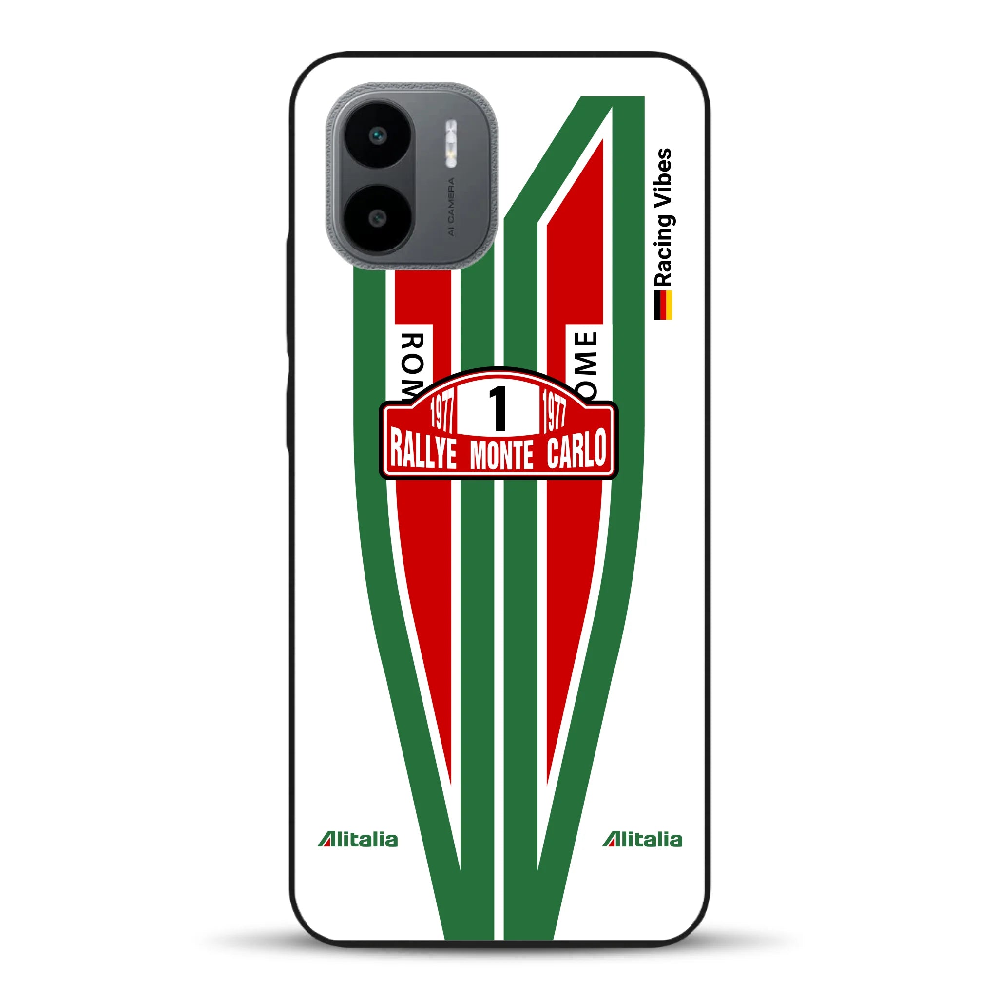 Lancia Stratos Alitalia 1977 Livery - Housse de téléphone portable personnalisée pour Xiaomi