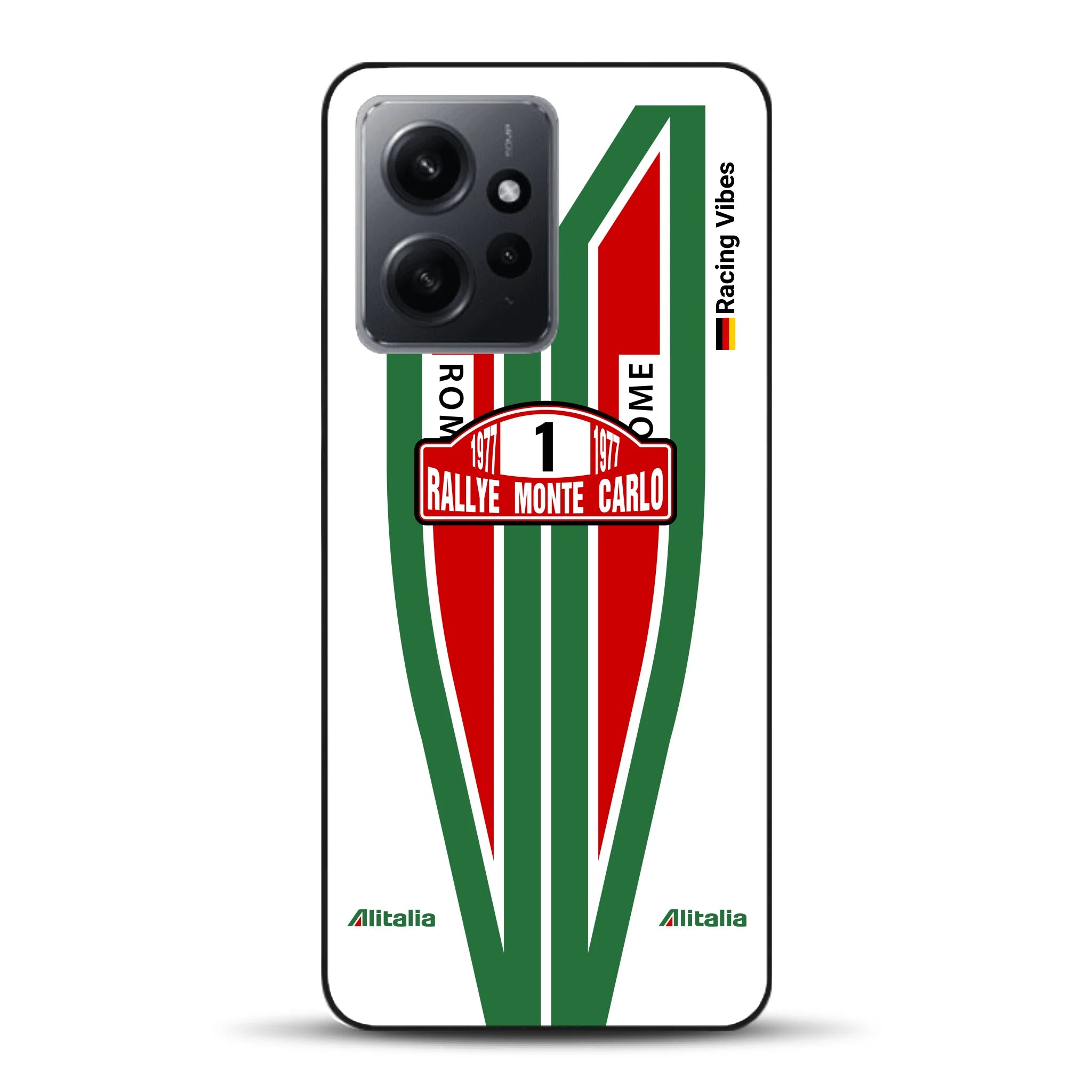 Lancia Stratos Alitalia 1977 Livery - Housse de téléphone portable personnalisée pour Xiaomi