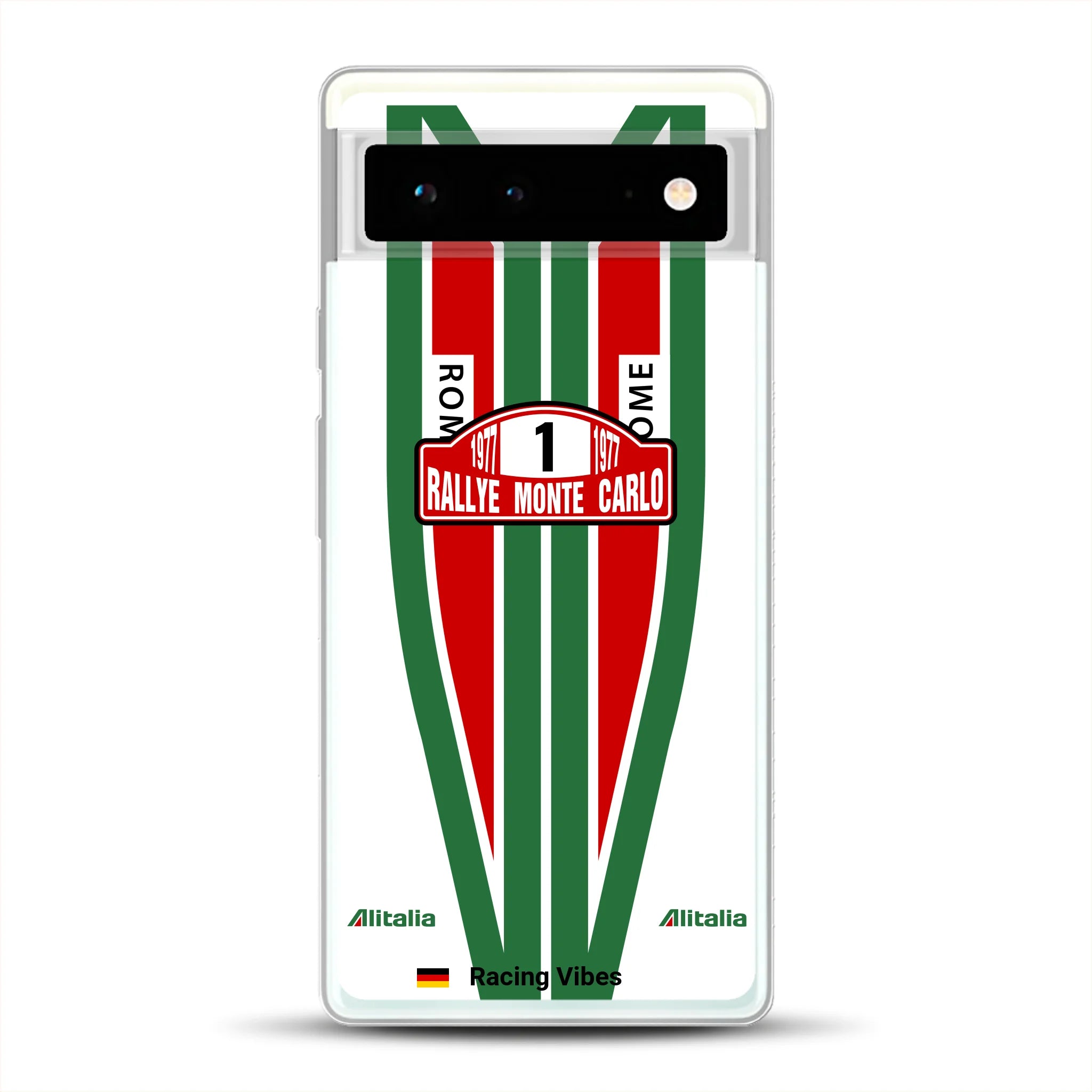 Lancia Stratos Alitalia 1977 Livery - Housse de téléphone portable personnalisée pour Google