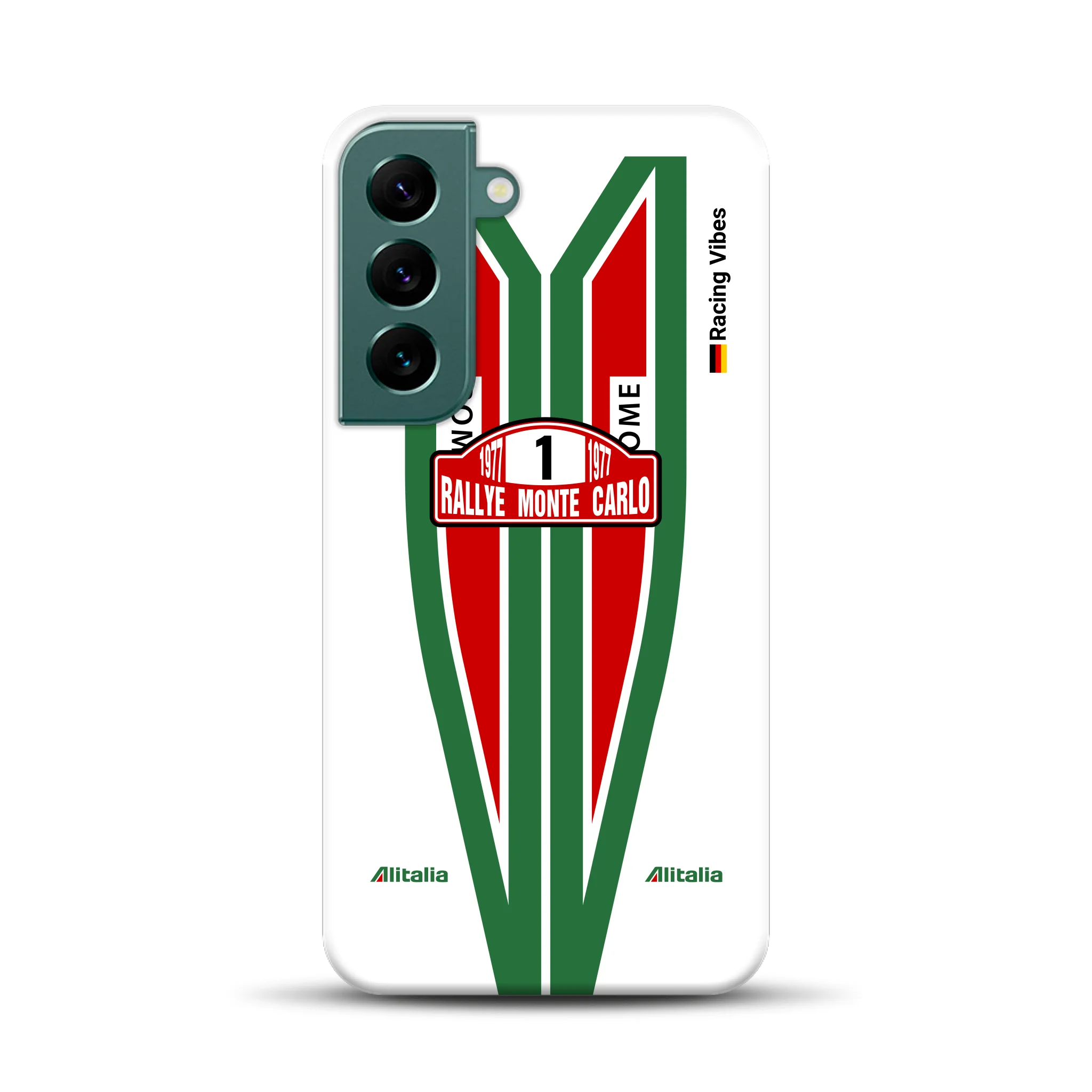 Lancia Stratos Alitalia 1977 Livery - Custodia premium personalizzata per Samsung