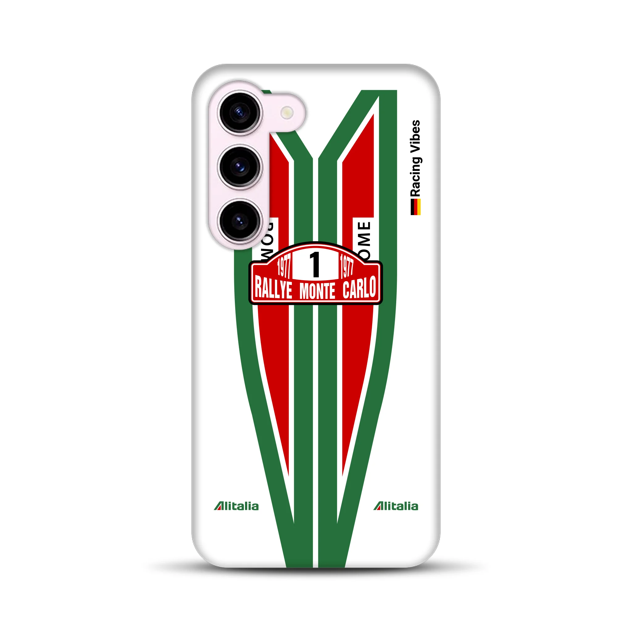 Lancia Stratos Alitalia 1977 Livery - Custodia premium personalizzata per Samsung