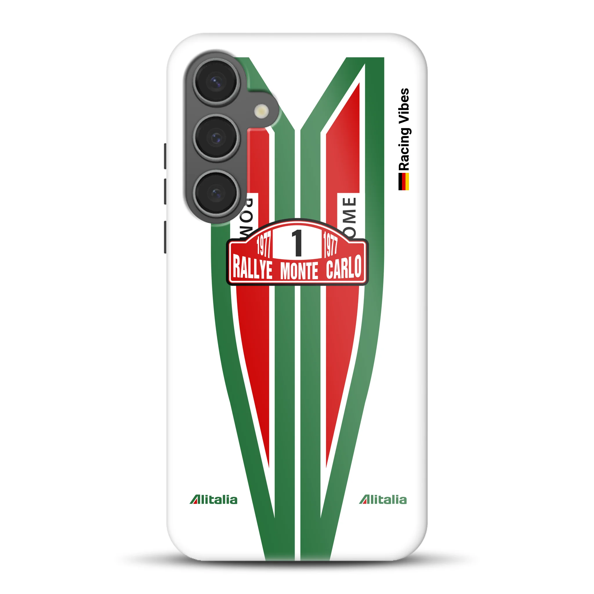 Lancia Stratos Alitalia 1977 Livery - Custodia premium personalizzata per Samsung