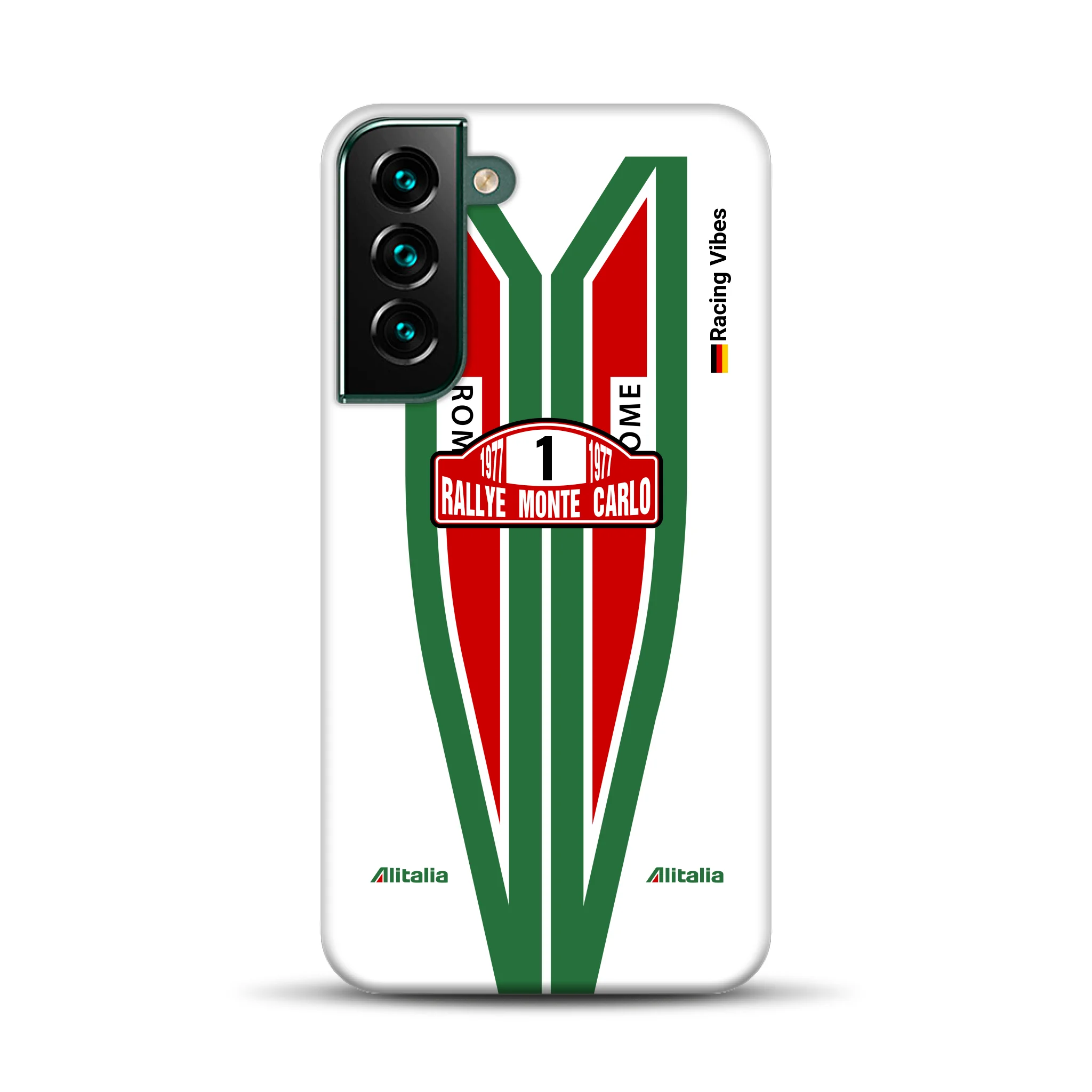 Lancia Stratos Alitalia 1977 Livery - Custodia premium personalizzata per Samsung