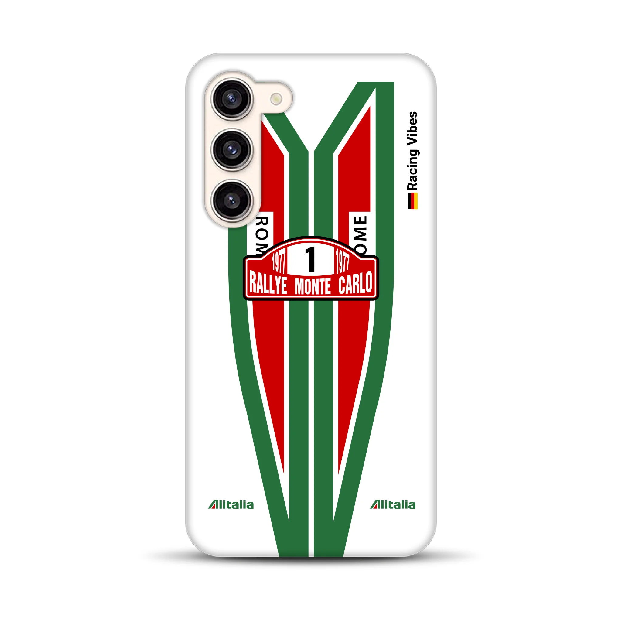 Lancia Stratos Alitalia 1977 Livery - Custodia premium personalizzata per Samsung