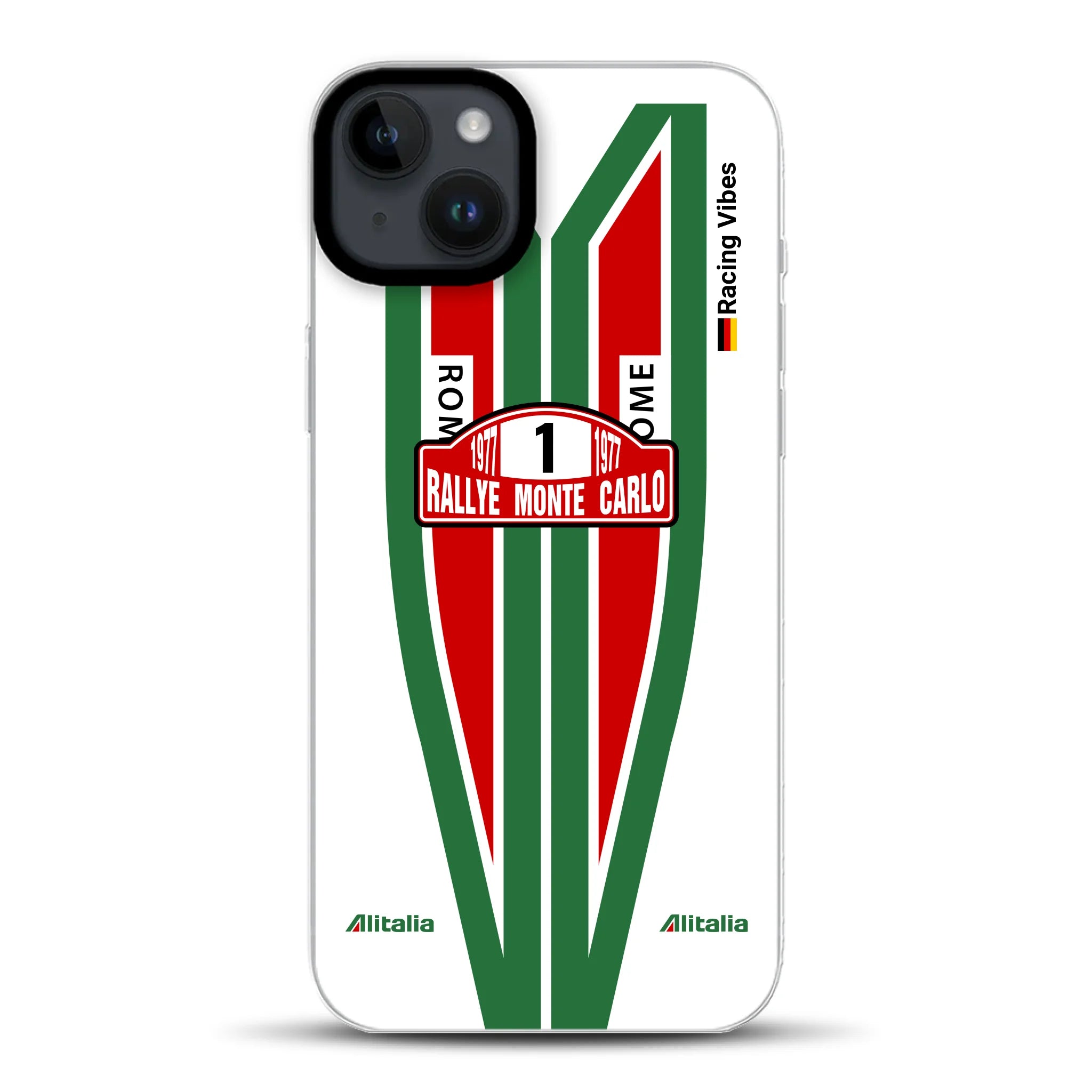 Lancia Stratos Alitalia 1977 Livery - Individuelle Hybrid Hülle mit MagSafe