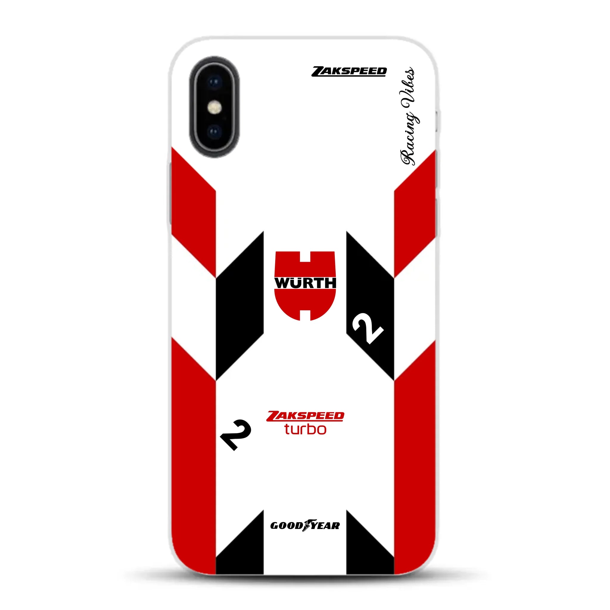 Ford Capri Turbo Gruppe 5 DRM 1980 & 1981 Klaus Ludwig Champion Livery - Custodia per cellulare personalizzata per iPhone