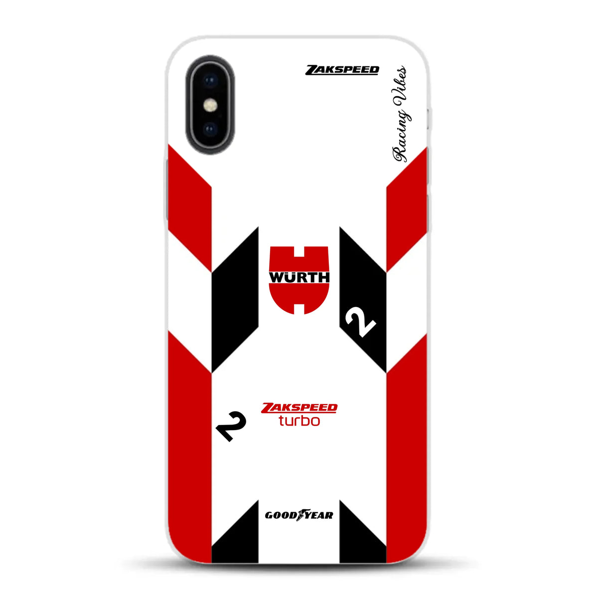 Ford Capri Turbo Gruppe 5 DRM 1980 & 1981 Klaus Ludwig Champion Livery - Custodia per cellulare personalizzata per iPhone