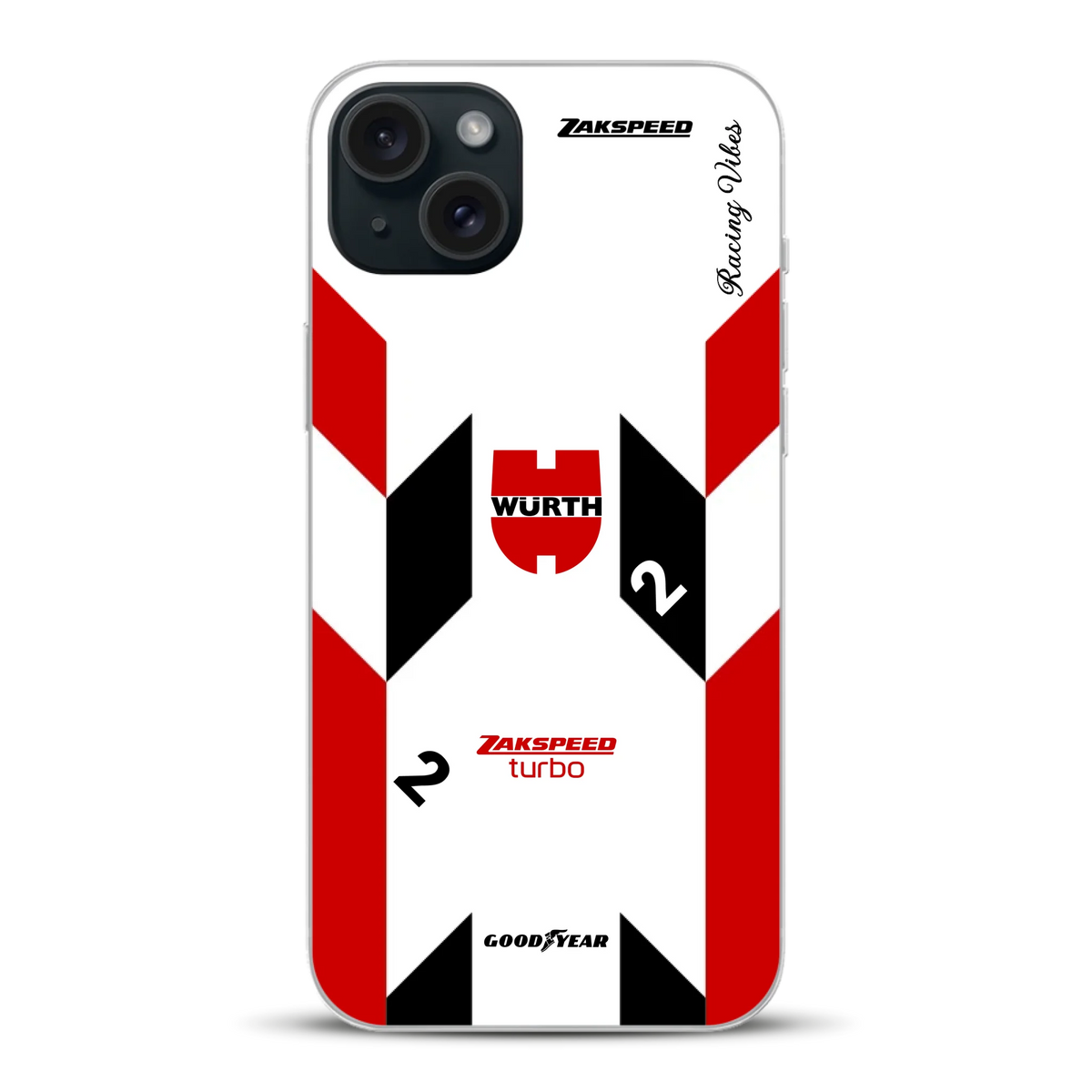 Ford Capri Turbo Gruppe 5 DRM 1980 & 1981 Klaus Ludwig Champion Livery - Custodia per cellulare personalizzata per iPhone