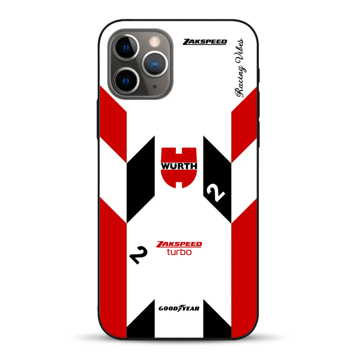 Ford Capri Turbo Gruppe 5 DRM 1980 & 1981 Klaus Ludwig Champion Livery - Custodia per cellulare personalizzata per iPhone