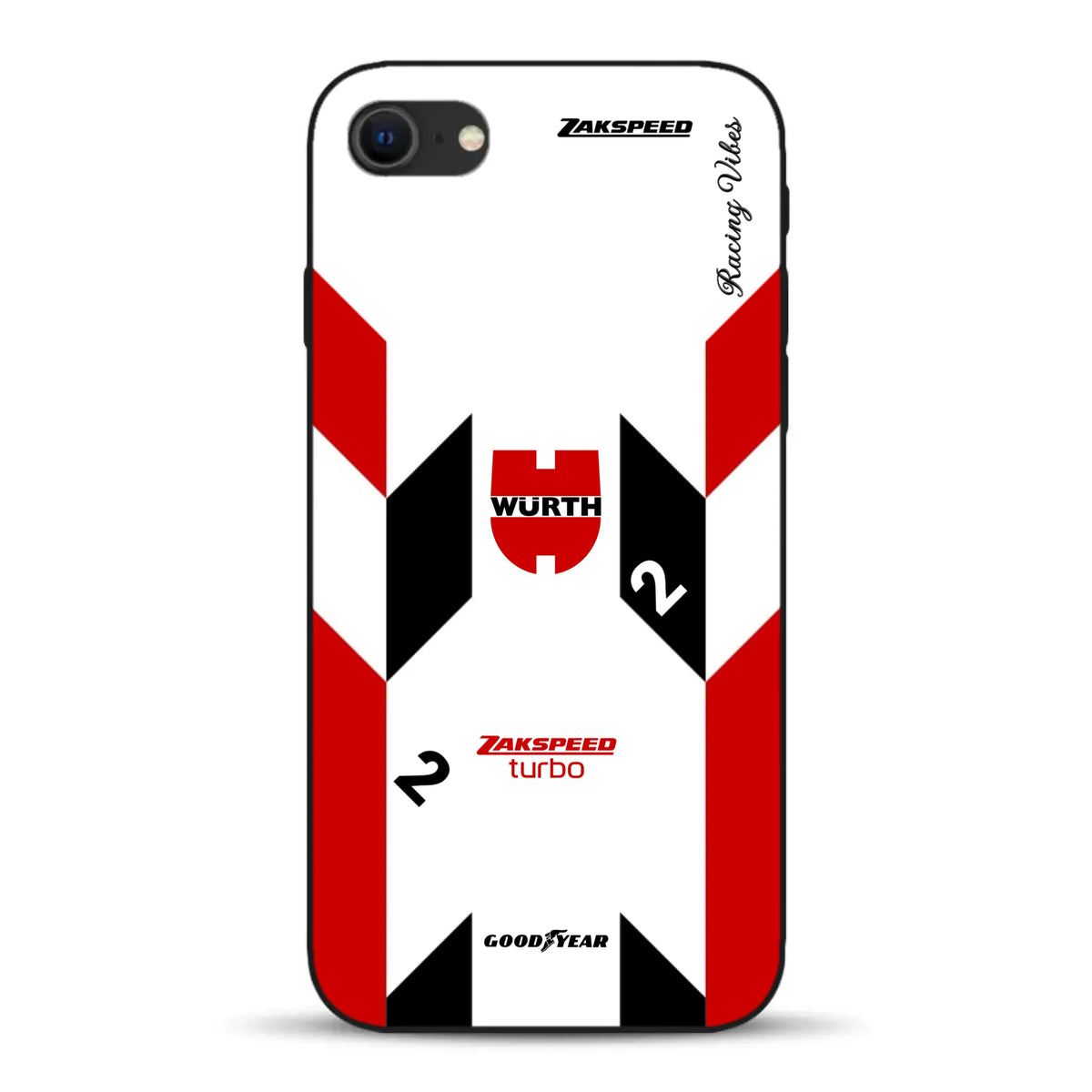 Ford Capri Turbo Gruppe 5 DRM 1980 & 1981 Klaus Ludwig Champion Livery - Custodia per cellulare personalizzata per iPhone