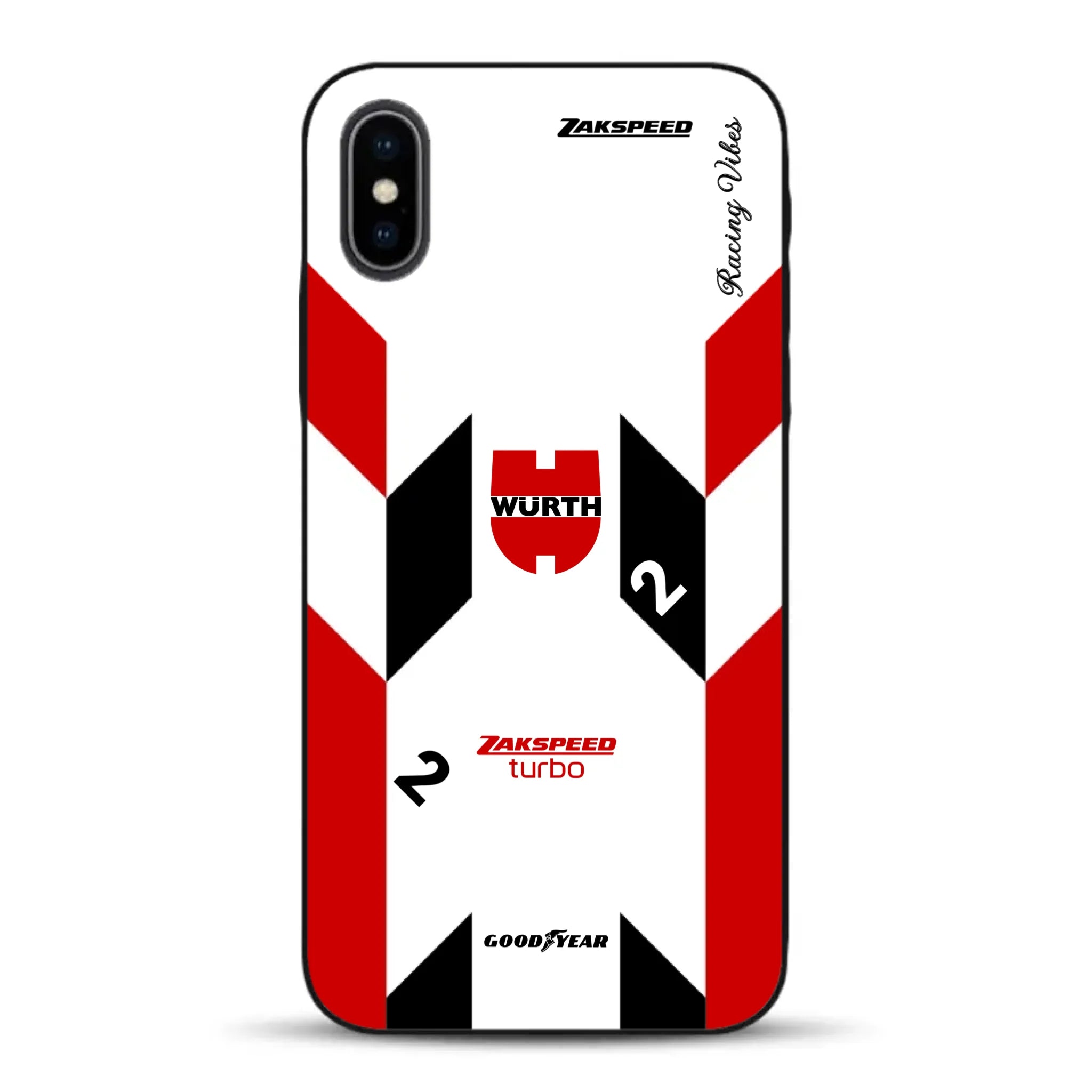 Ford Capri Turbo Gruppe 5 DRM 1980 & 1981 Klaus Ludwig Champion Livery - Custodia per cellulare personalizzata per iPhone