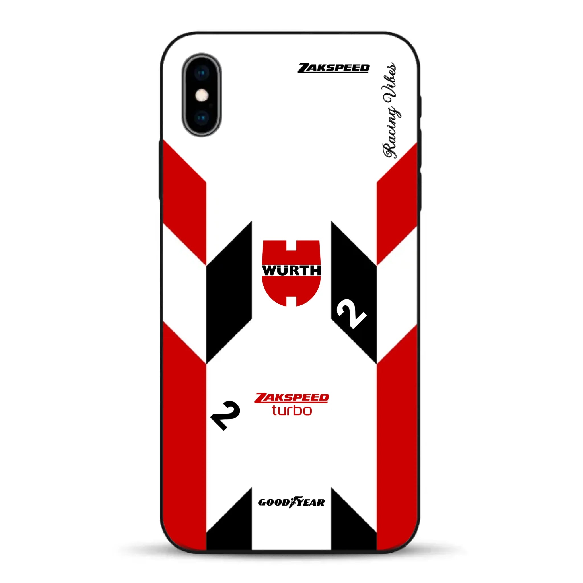 Ford Capri Turbo Gruppe 5 DRM 1980 & 1981 Klaus Ludwig Champion Livery - Custodia per cellulare personalizzata per iPhone