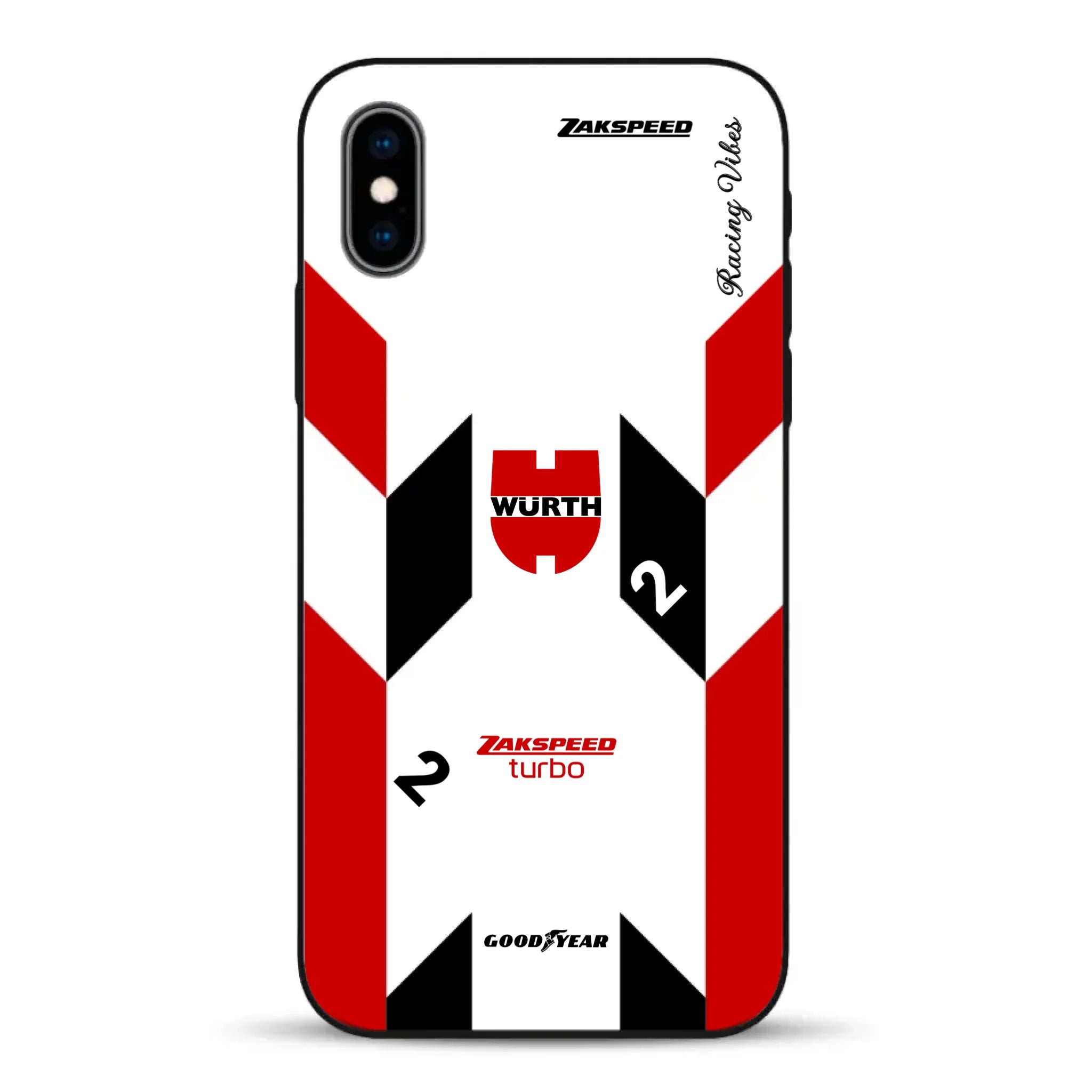 Ford Capri Turbo Gruppe 5 DRM 1980 & 1981 Klaus Ludwig Champion Livery - Custodia per cellulare personalizzata per iPhone