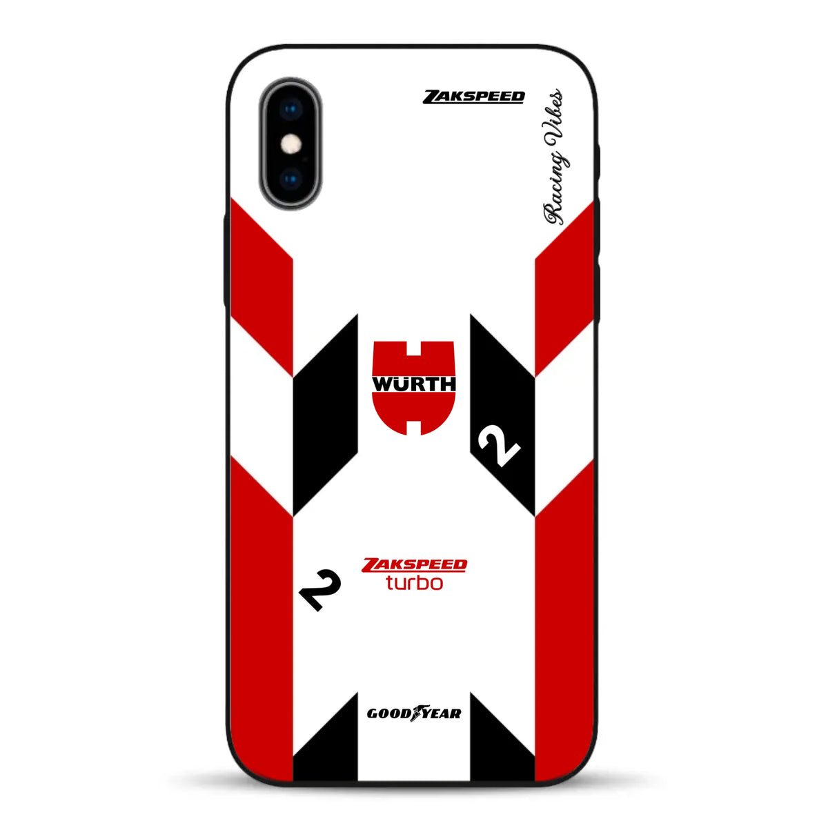Ford Capri Turbo Gruppe 5 DRM 1980 & 1981 Klaus Ludwig Champion Livery - Custodia per cellulare personalizzata per iPhone