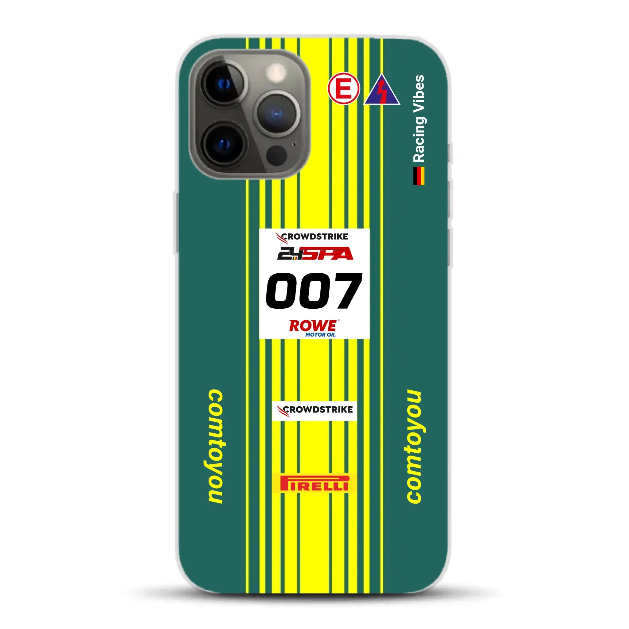 Vantage AMR GT3 Evo #007 Livery - Housse de téléphone portable personnalisée pour iPhone