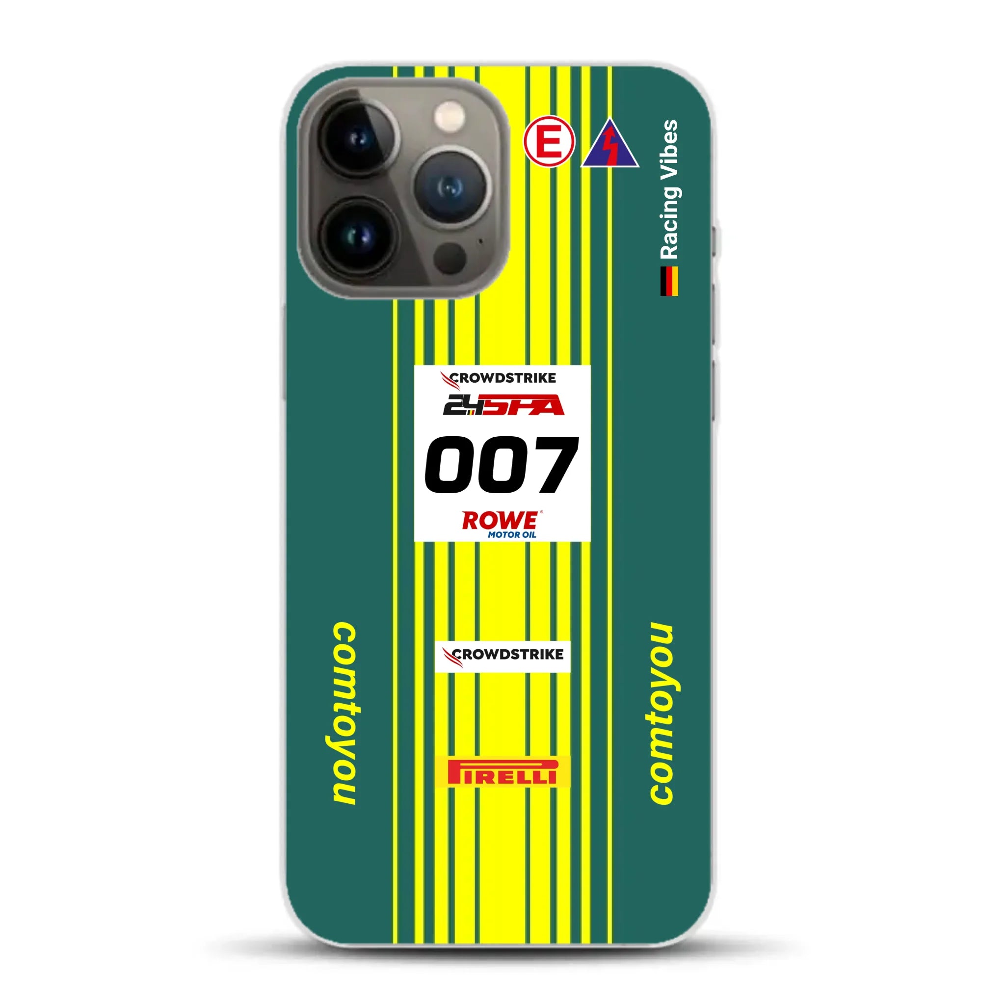 Vantage AMR GT3 Evo #007 Livery - Housse de téléphone portable personnalisée pour iPhone