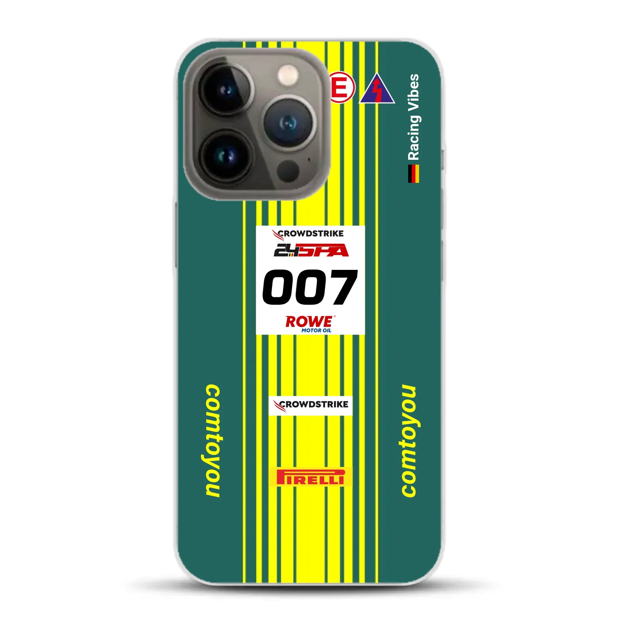 Vantage AMR GT3 Evo #007 Livery - Housse de téléphone portable personnalisée pour iPhone