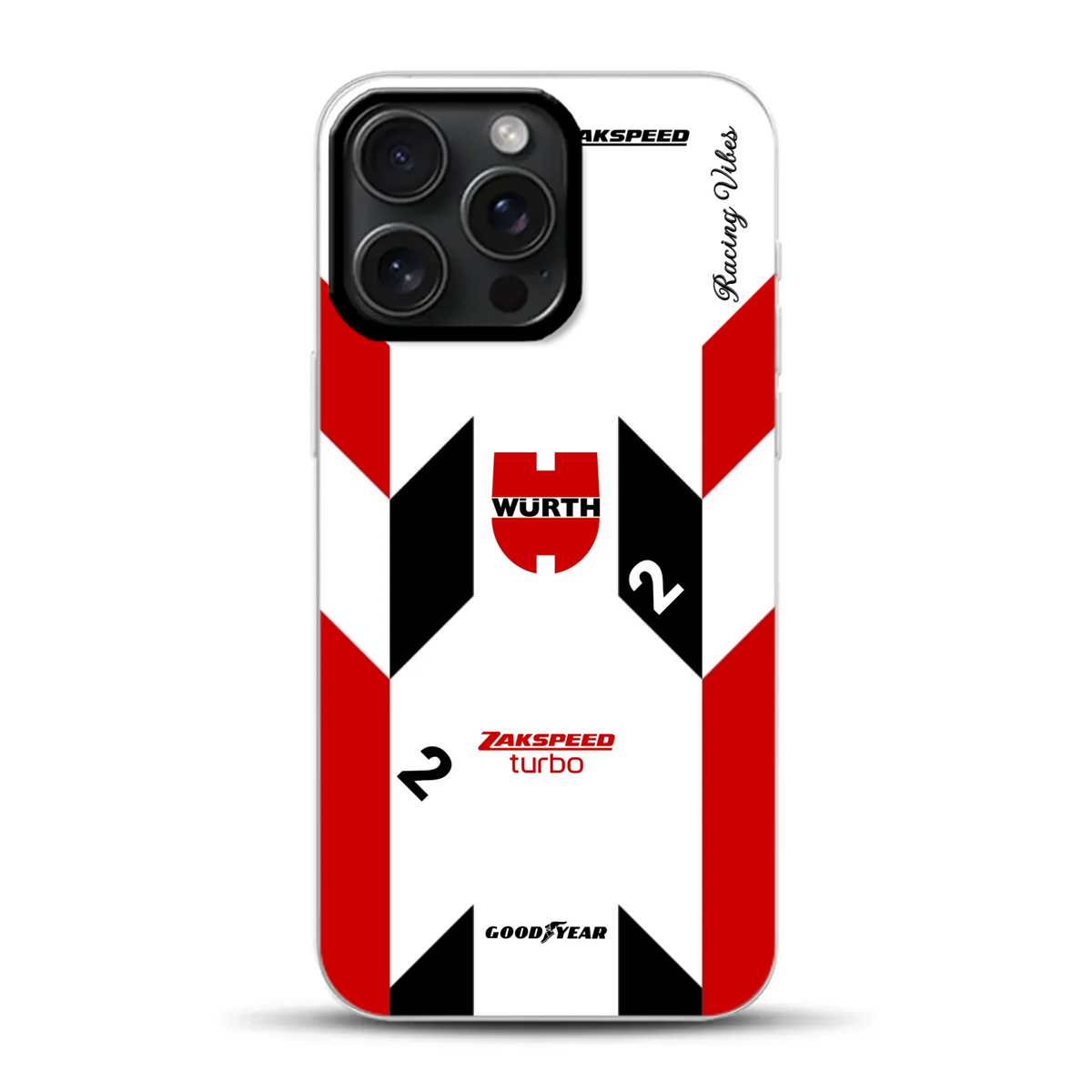 Ford Capri Turbo Gruppe 5 DRM 1980 & 1981 Klaus Ludwig Champion Livery - Custodia per cellulare personalizzata per iPhone