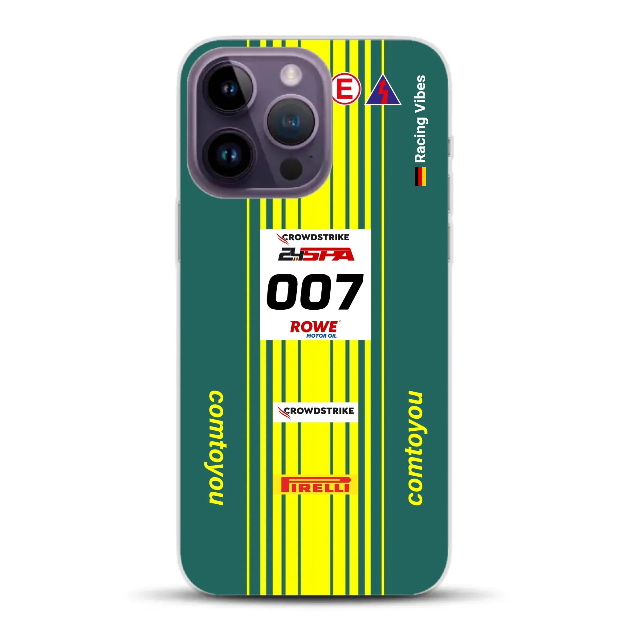 Vantage AMR GT3 Evo #007 Livery - Housse de téléphone portable personnalisée pour iPhone