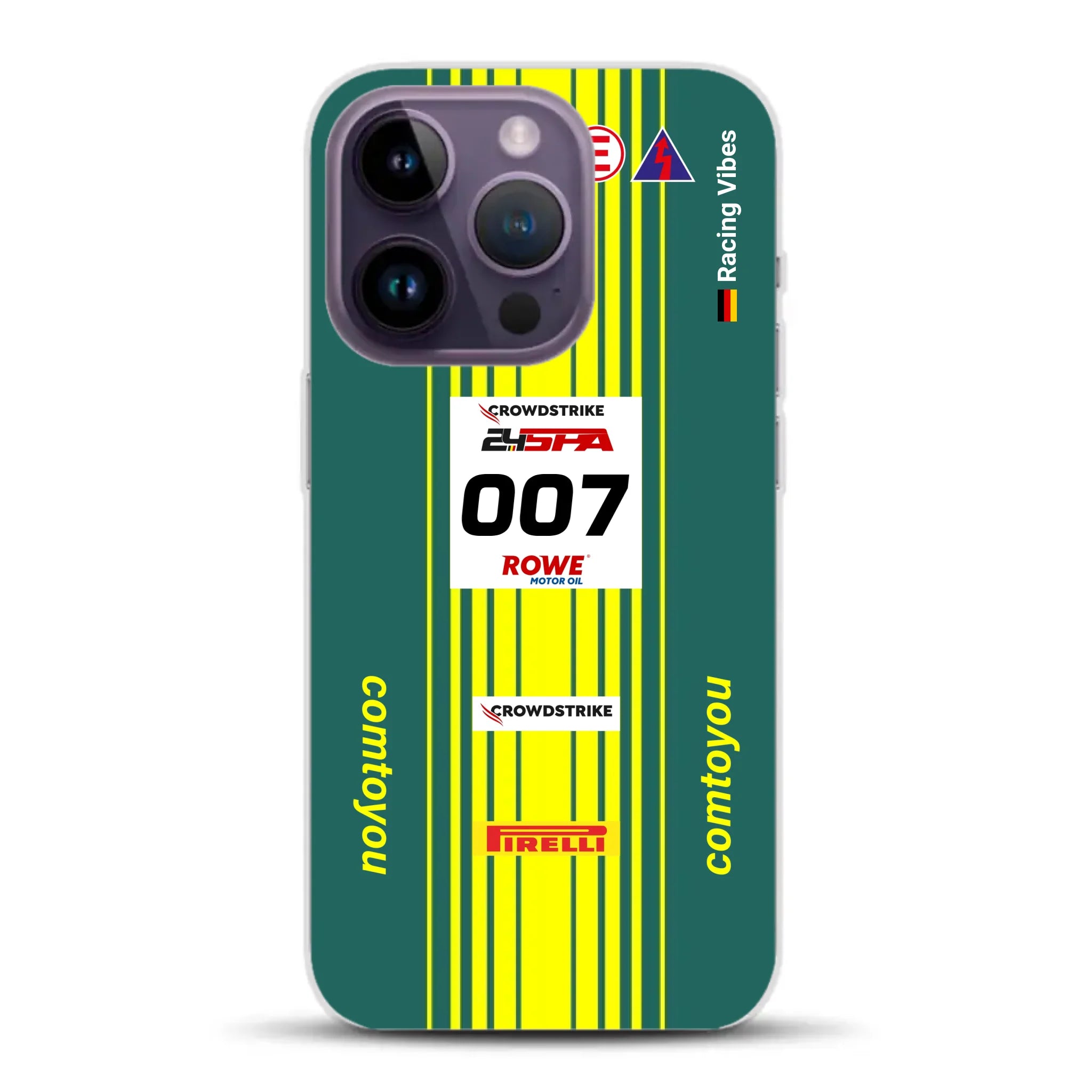 Vantage AMR GT3 Evo #007 Livery - Housse de téléphone portable personnalisée pour iPhone