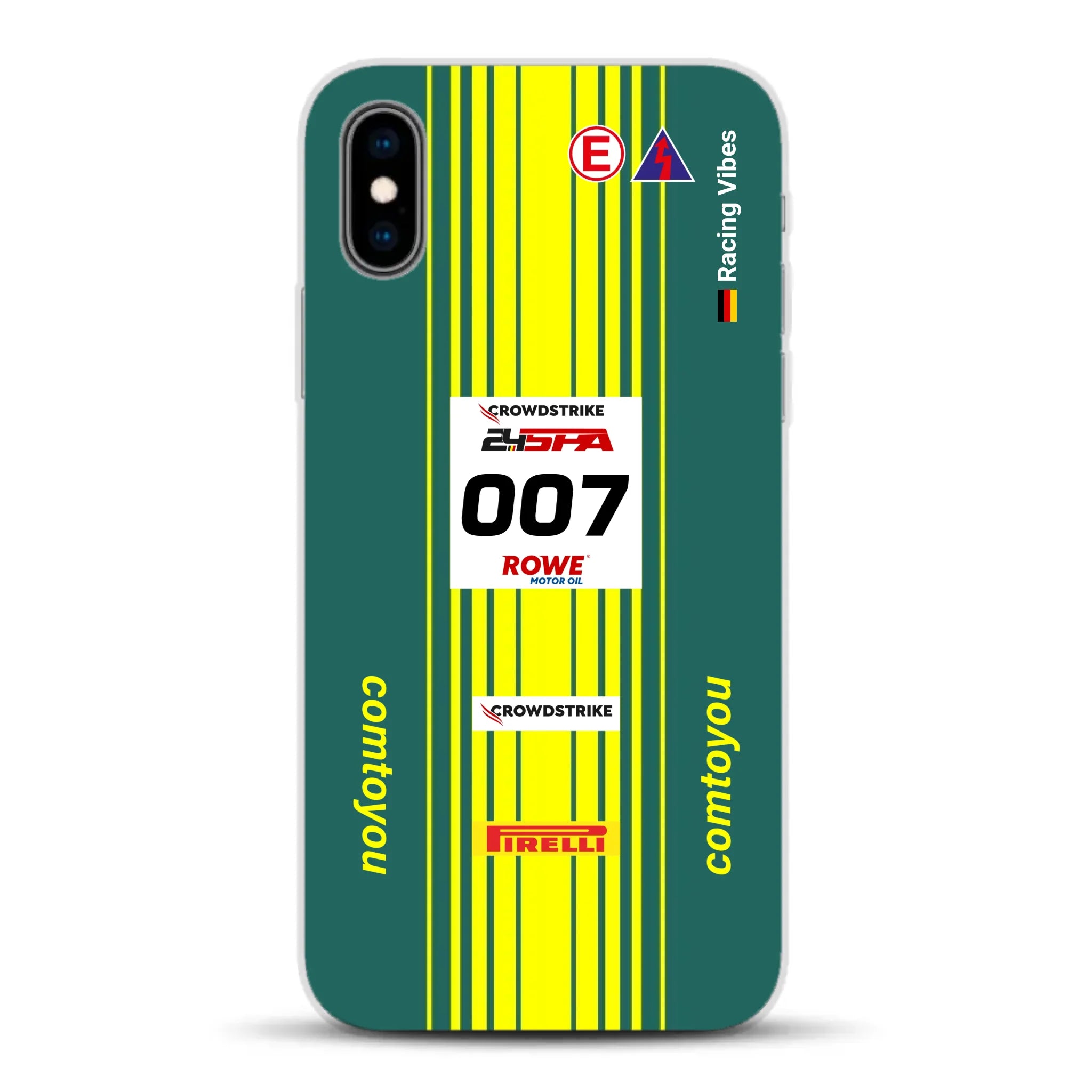 Vantage AMR GT3 Evo #007 Livery - Housse de téléphone portable personnalisée pour iPhone