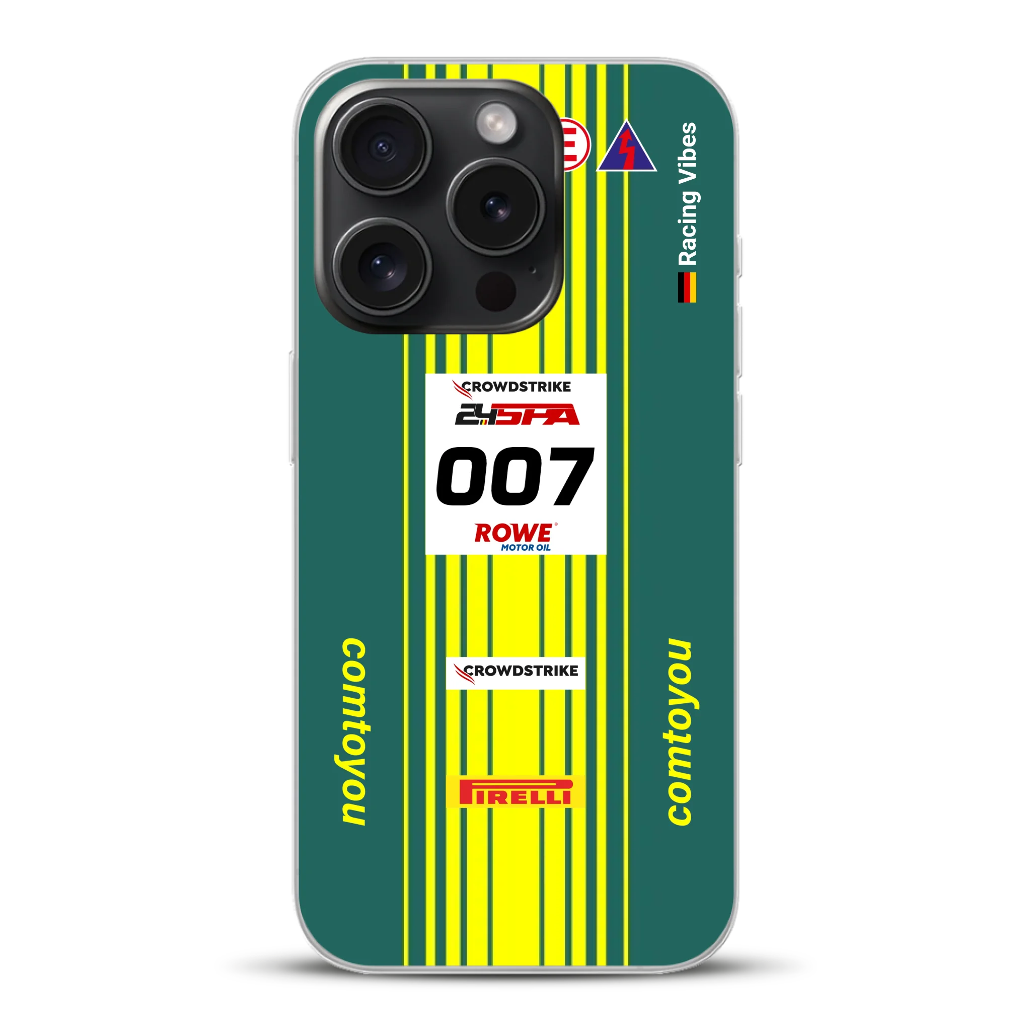 Vantage AMR GT3 Evo #007 Livery - Housse de téléphone portable personnalisée pour iPhone