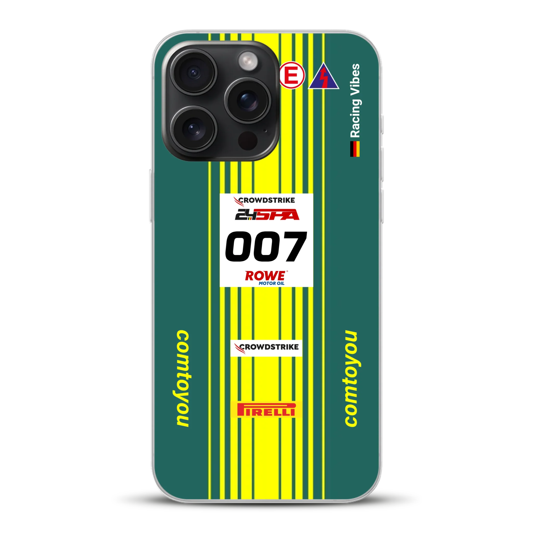 Vantage AMR GT3 Evo #007 Livery - Housse de téléphone portable personnalisée pour iPhone