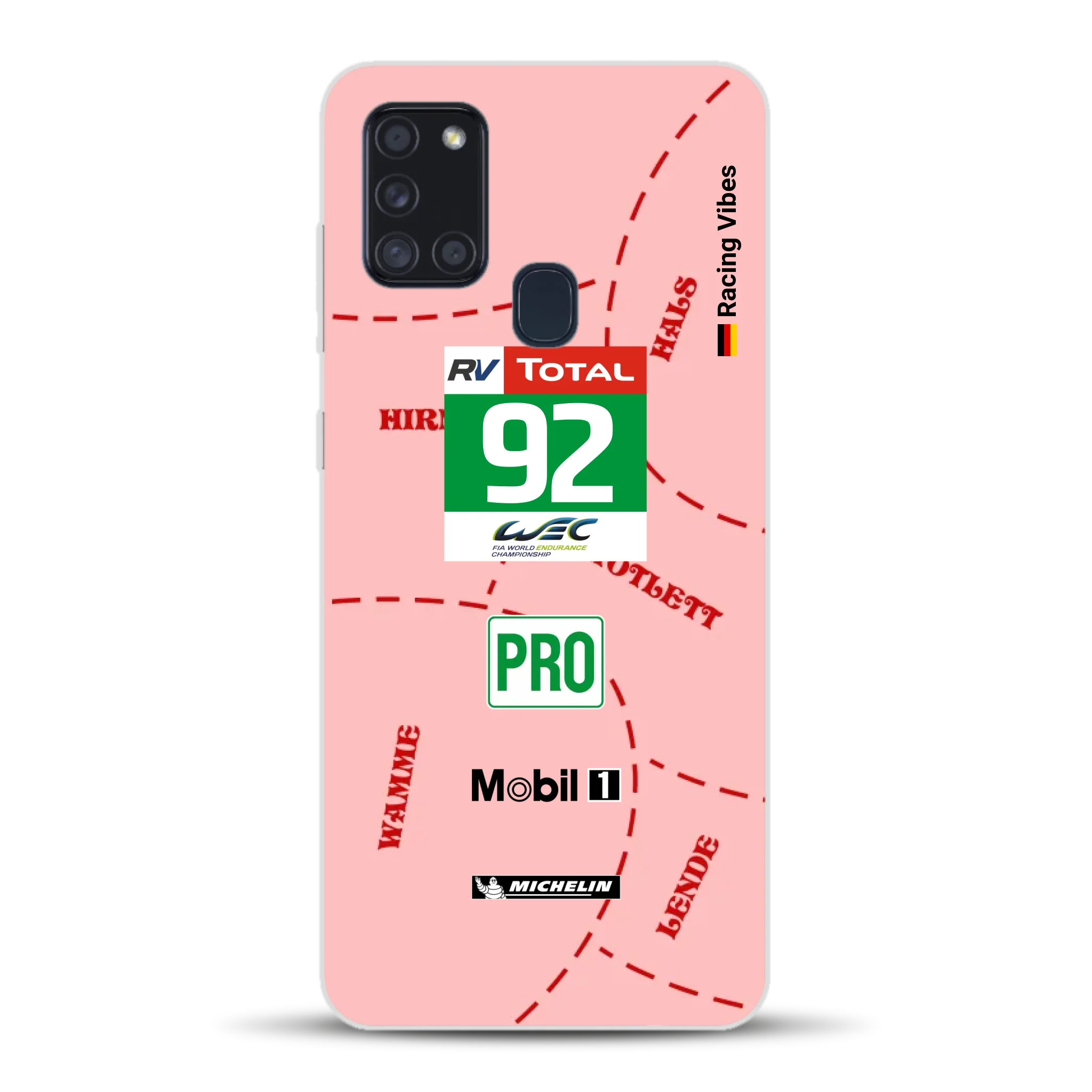 Pink Pig Porsche RSR Livery - Custodia per cellulare personalizzata per Samsung