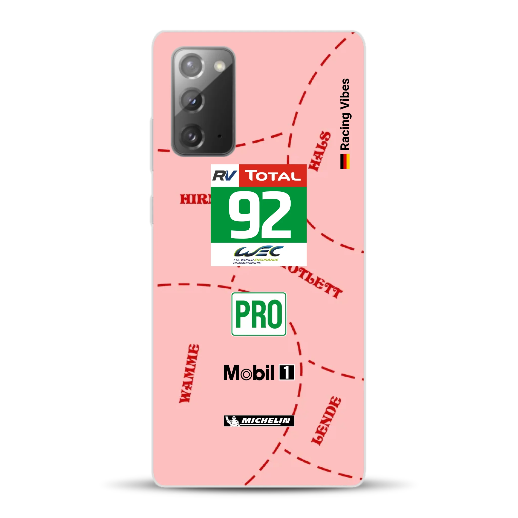 Pink Pig Porsche RSR Livery - Custodia per cellulare personalizzata per Samsung