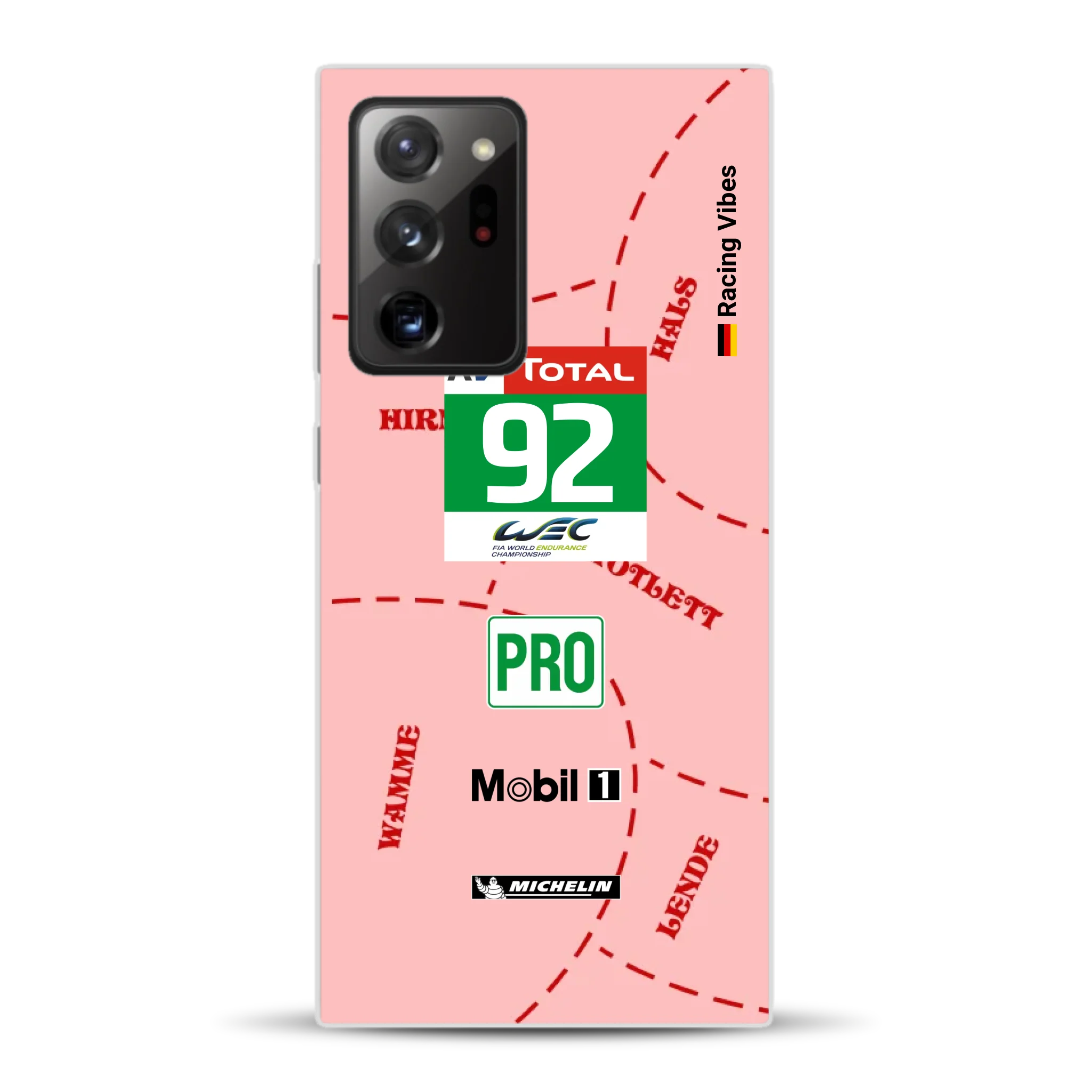 Pink Pig Porsche RSR Livery - Custodia per cellulare personalizzata per Samsung