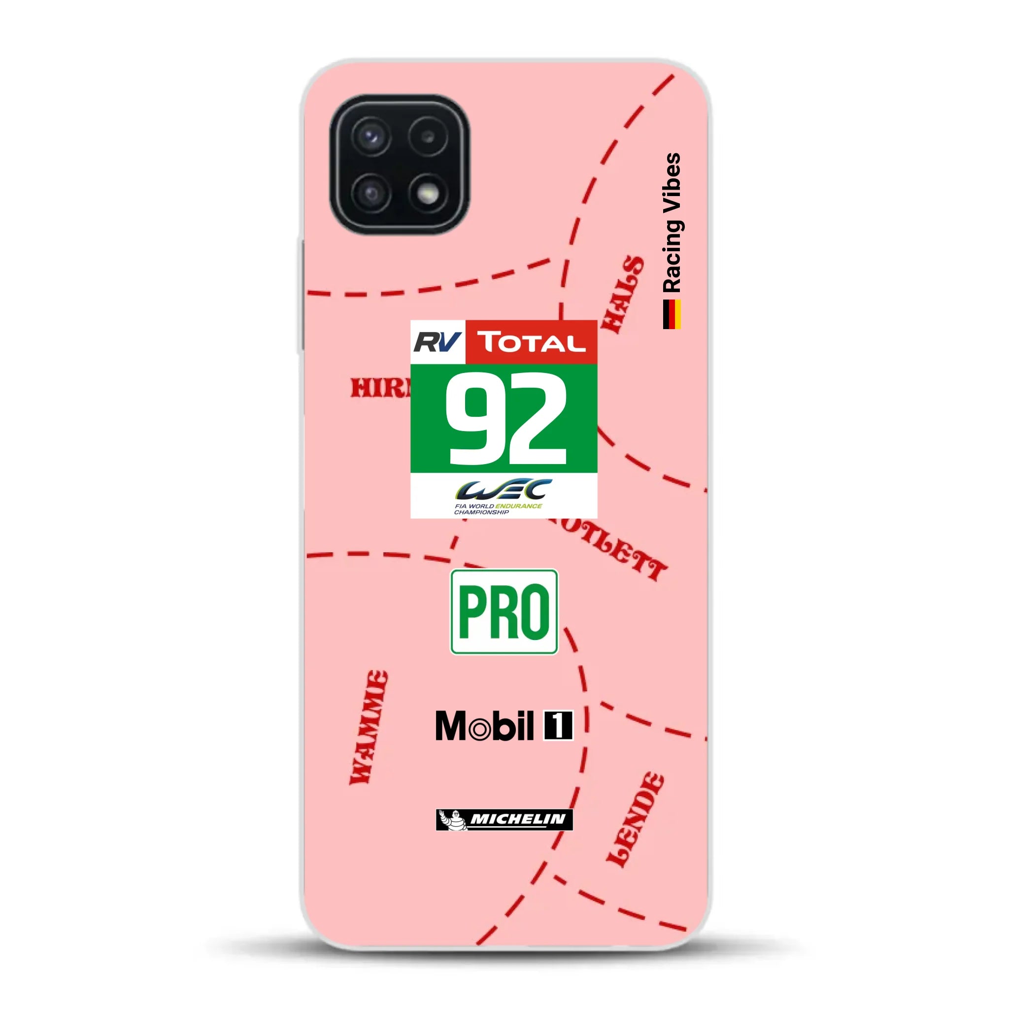 Pink Pig Porsche RSR Livery - Custodia per cellulare personalizzata per Samsung