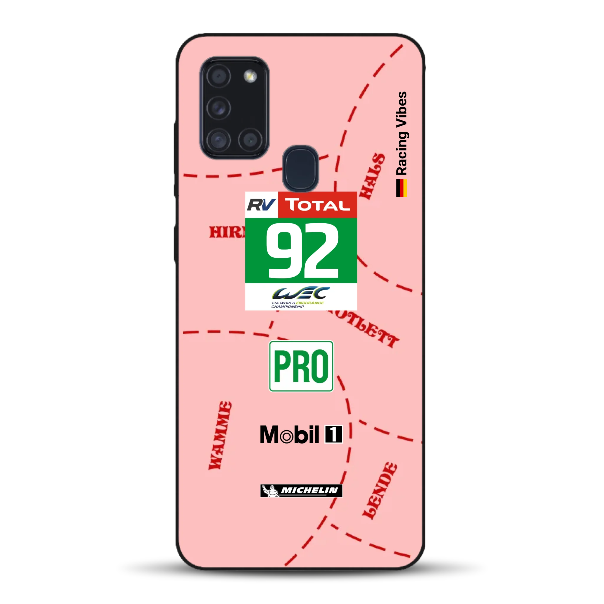 Pink Pig Porsche RSR Livery - Custodia per cellulare personalizzata per Samsung