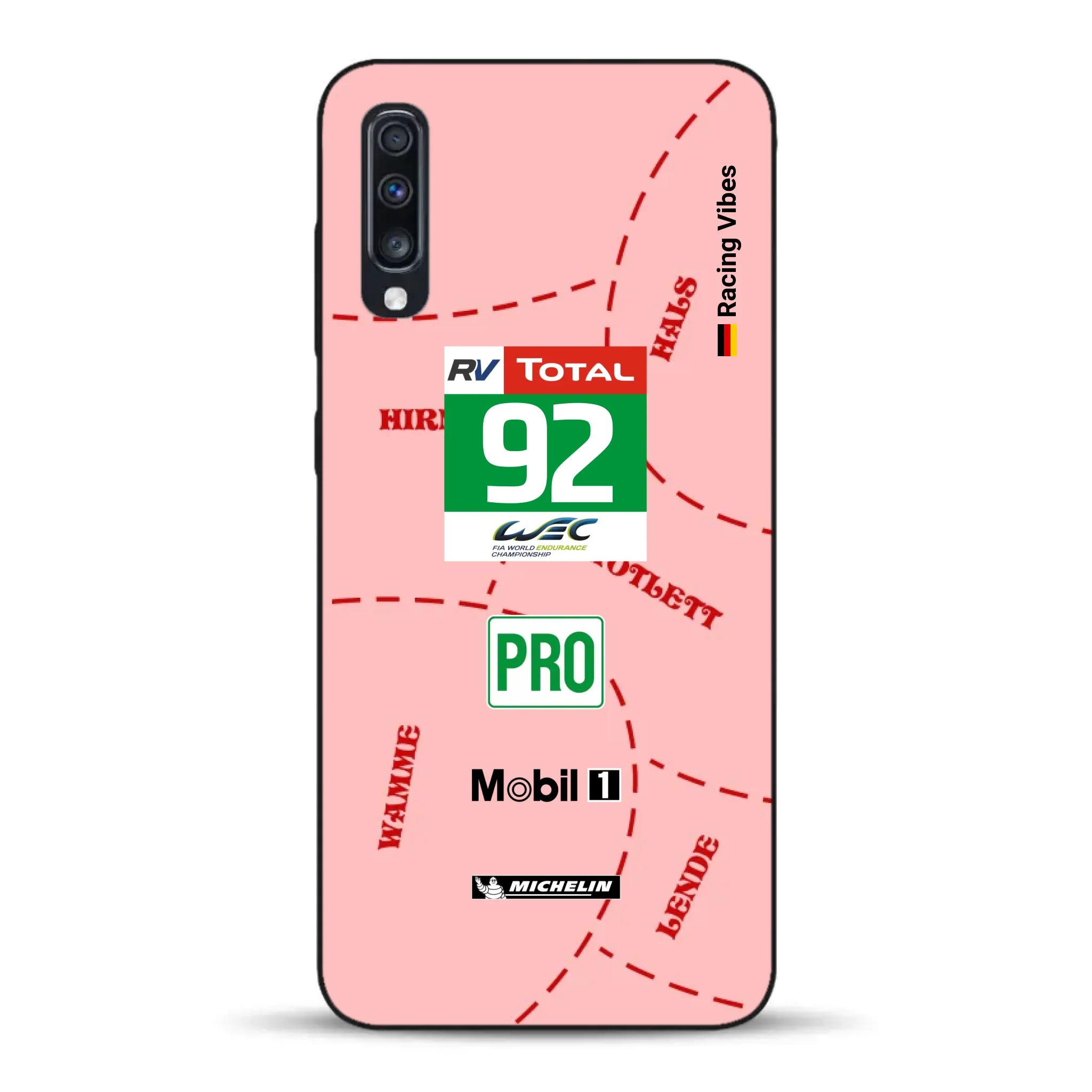 Pink Pig Porsche RSR Livery - Custodia per cellulare personalizzata per Samsung