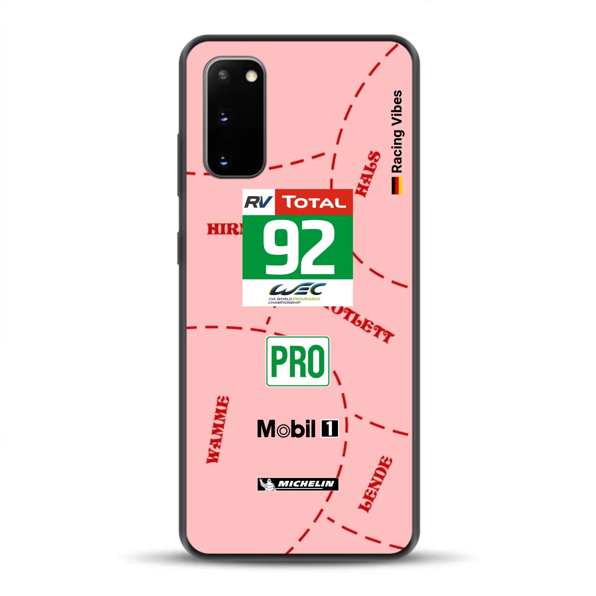 Pink Pig Porsche RSR Livery - Custodia per cellulare personalizzata per Samsung