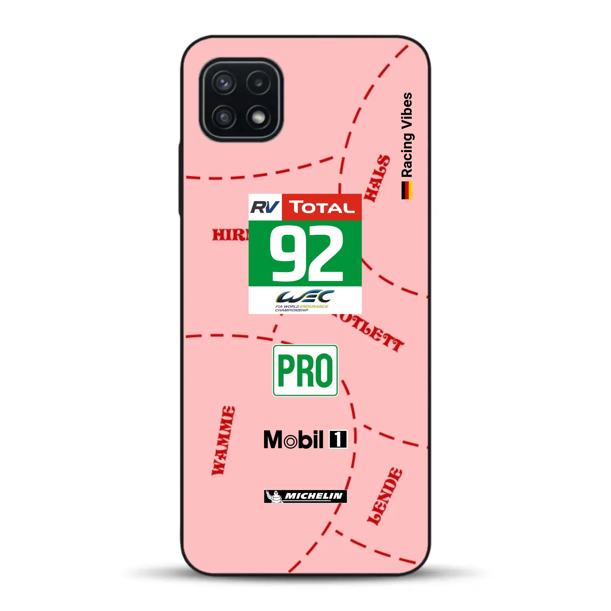 Pink Pig Porsche RSR Livery - Custodia per cellulare personalizzata per Samsung