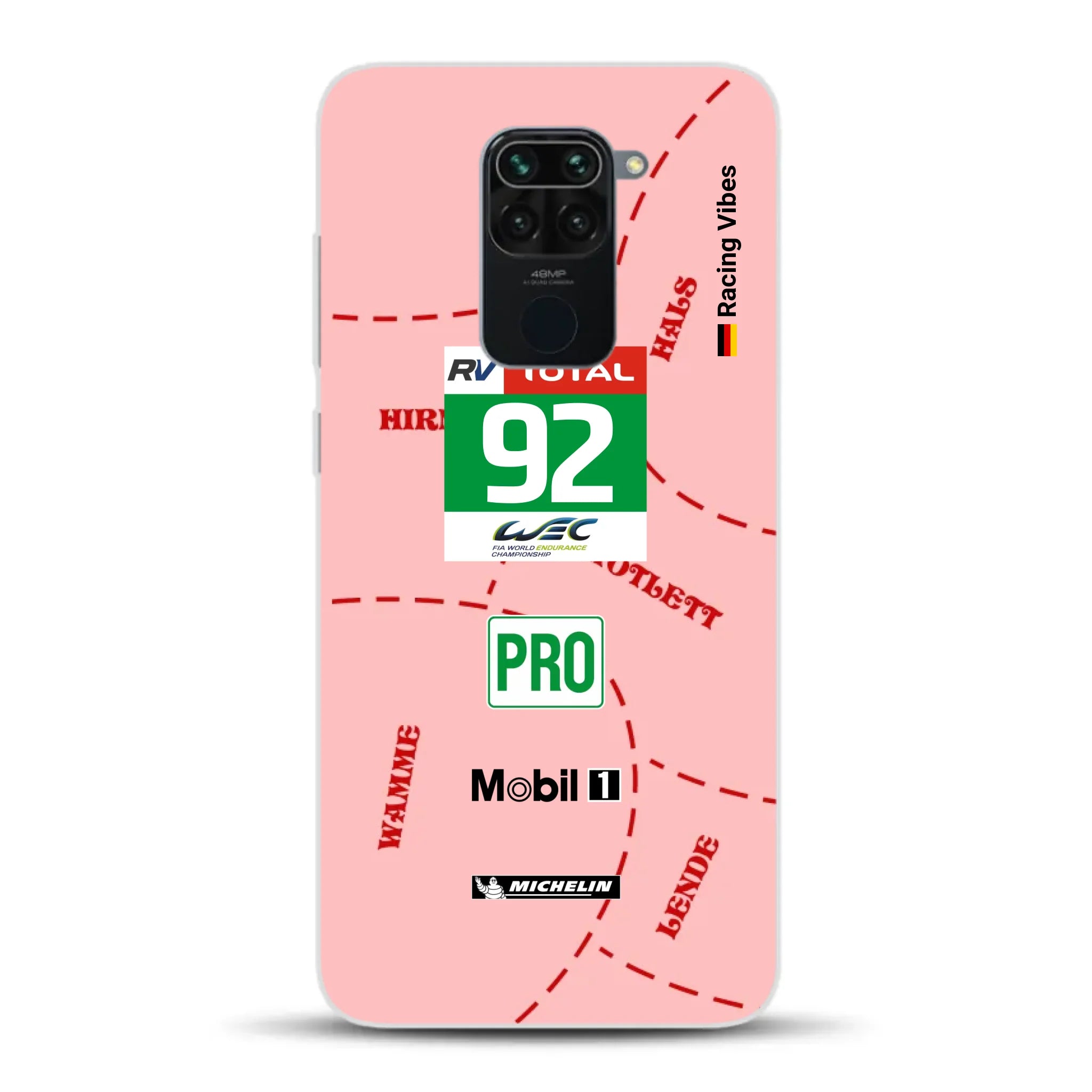 Pink Pig Porsche RSR Livery - Personnalisé coque pour Xiaomi