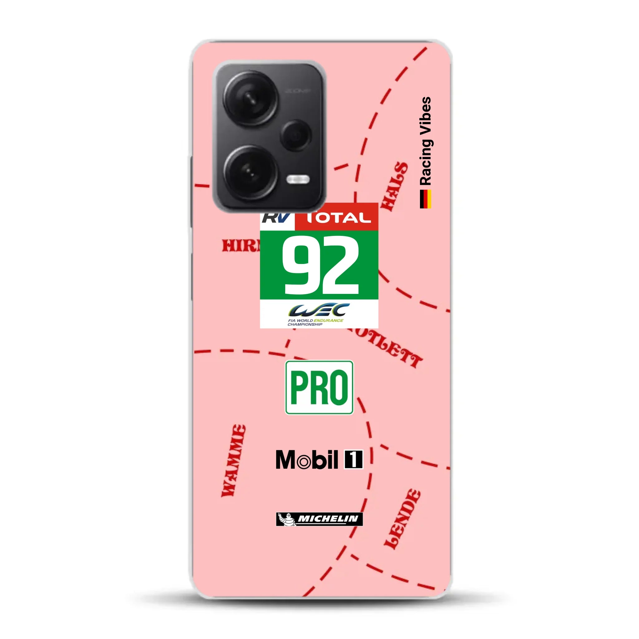 Pink Pig Porsche RSR Livery - Personnalisé coque pour Xiaomi