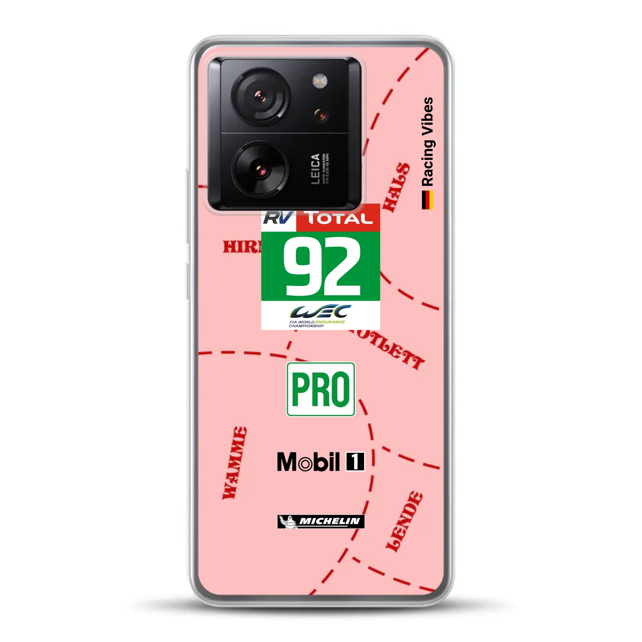 Pink Pig Porsche RSR Livery - Personnalisé coque pour Xiaomi