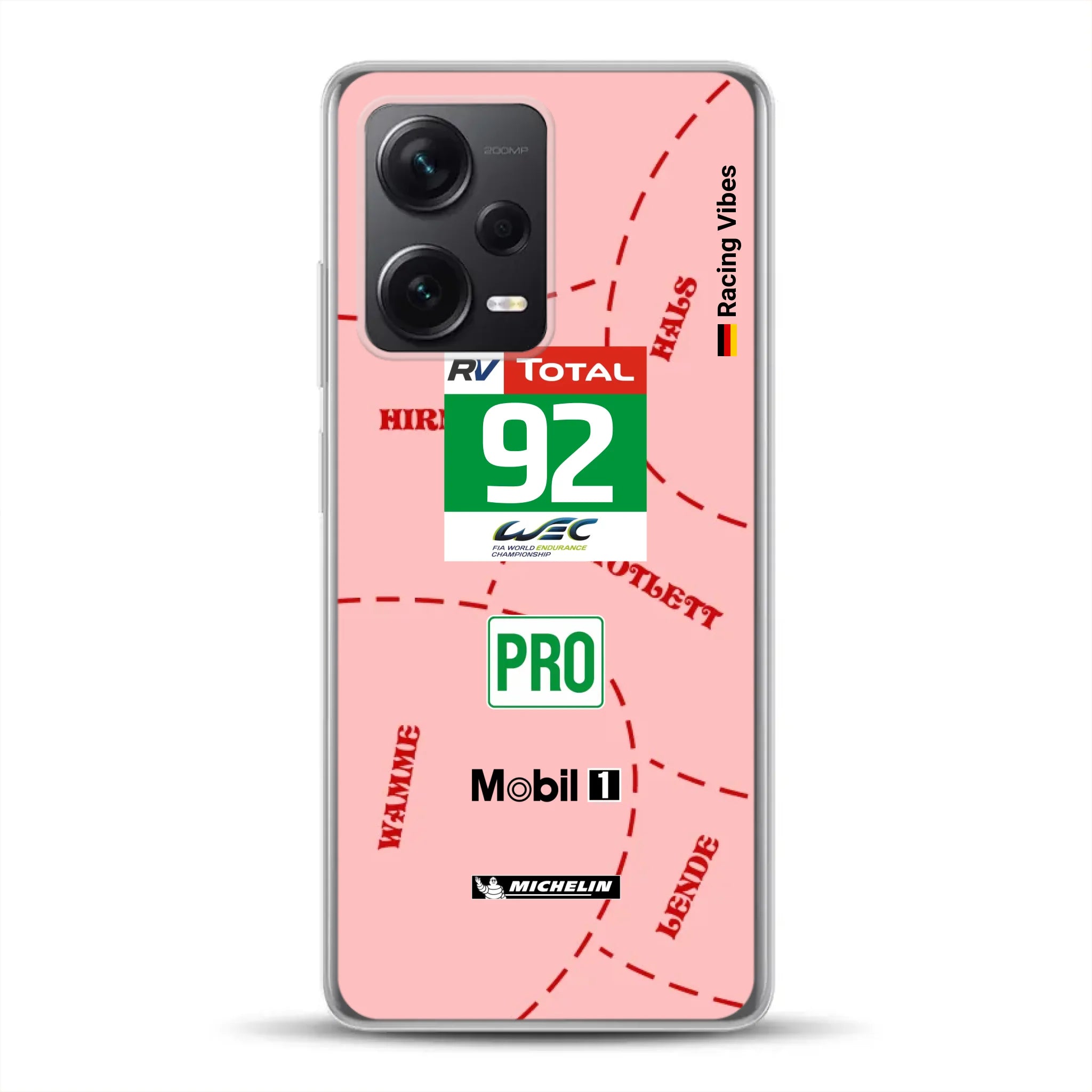 Pink Pig Porsche RSR Livery - Personnalisé coque pour Xiaomi