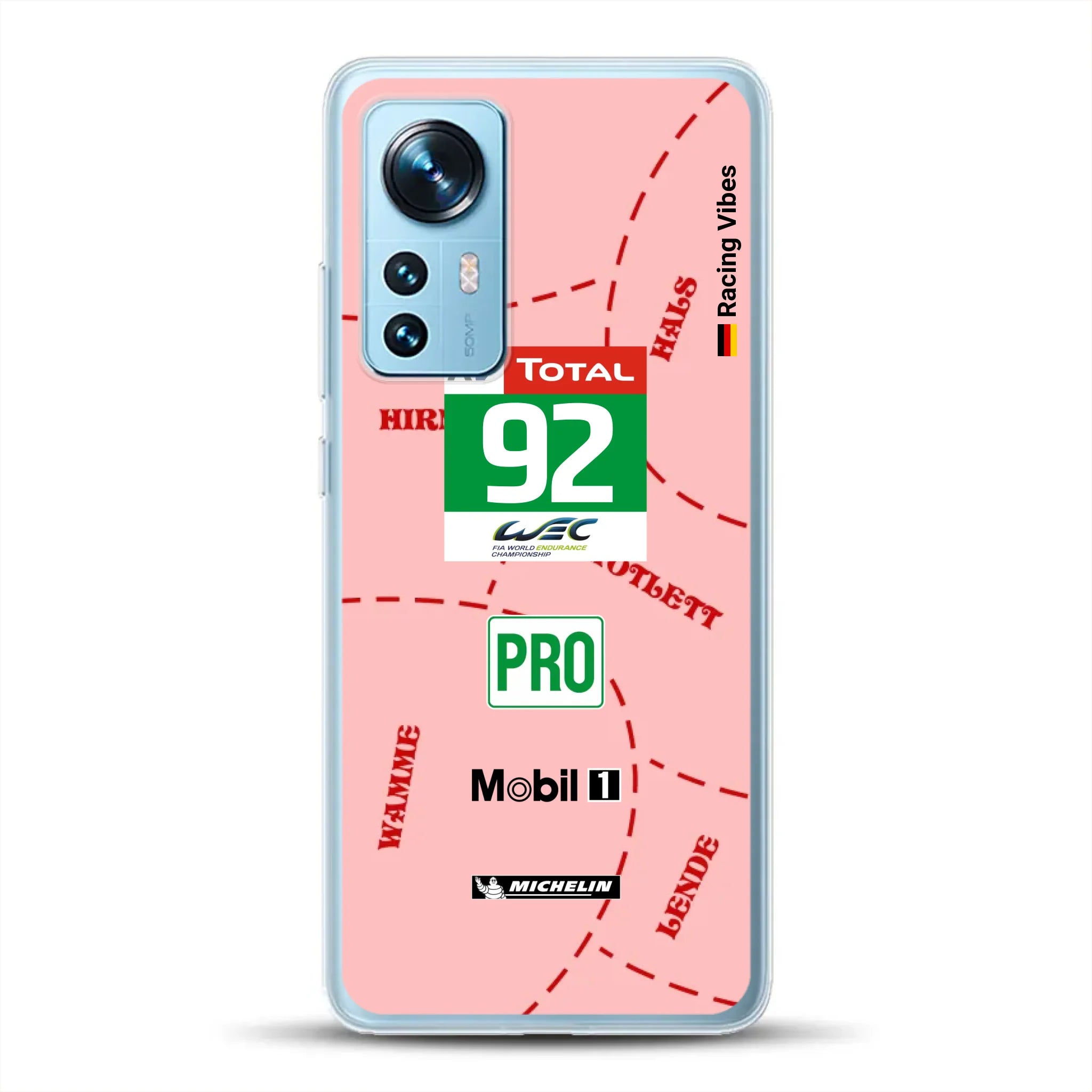 Pink Pig Porsche RSR Livery - Personnalisé coque pour Xiaomi