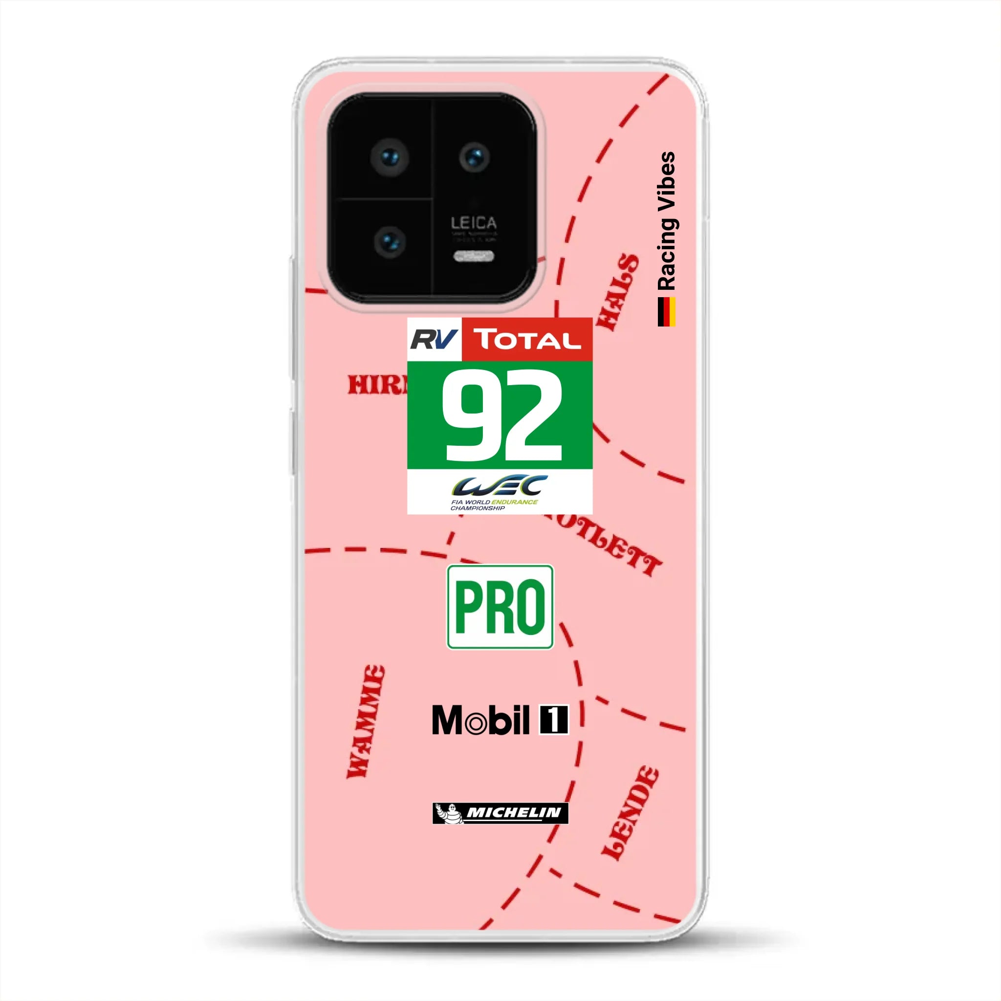 Pink Pig Porsche RSR Livery - Custodia per cellulare personalizzata per Xiaomi