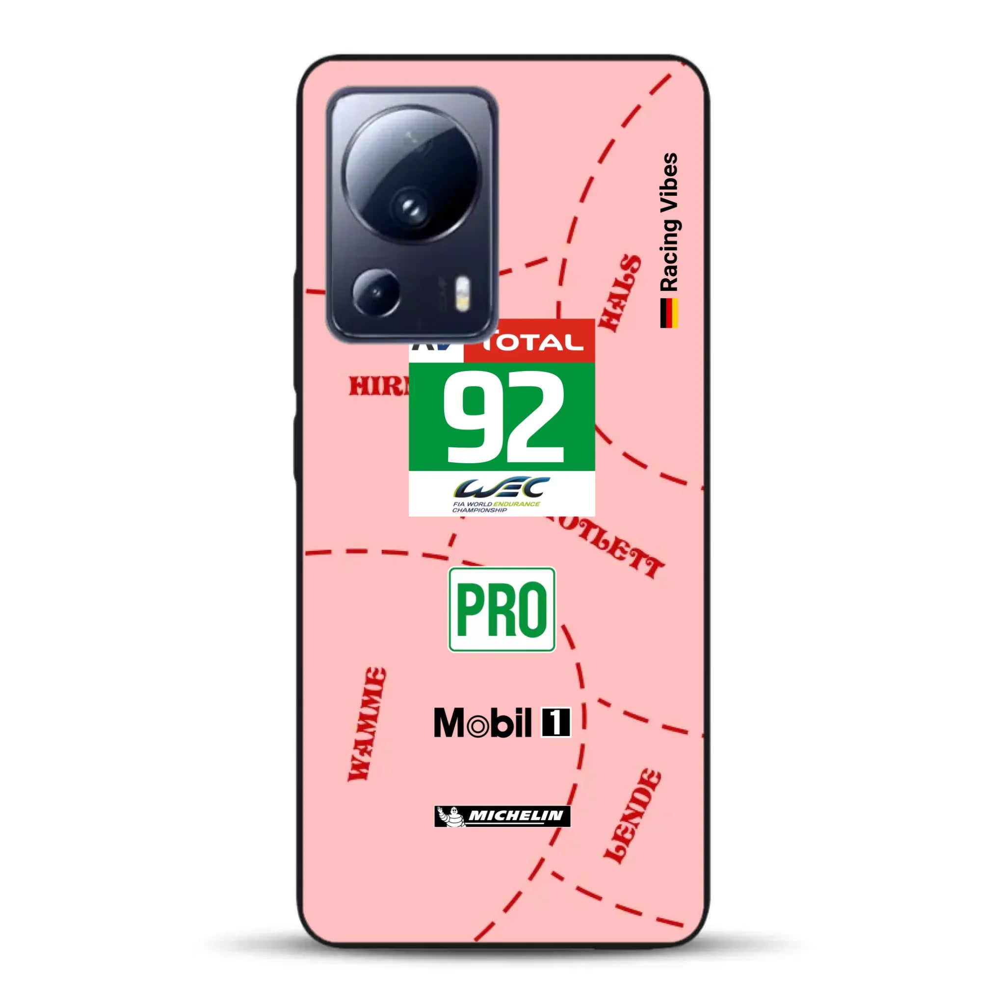 Pink Pig Porsche RSR Livery - Personnalisé coque pour Xiaomi